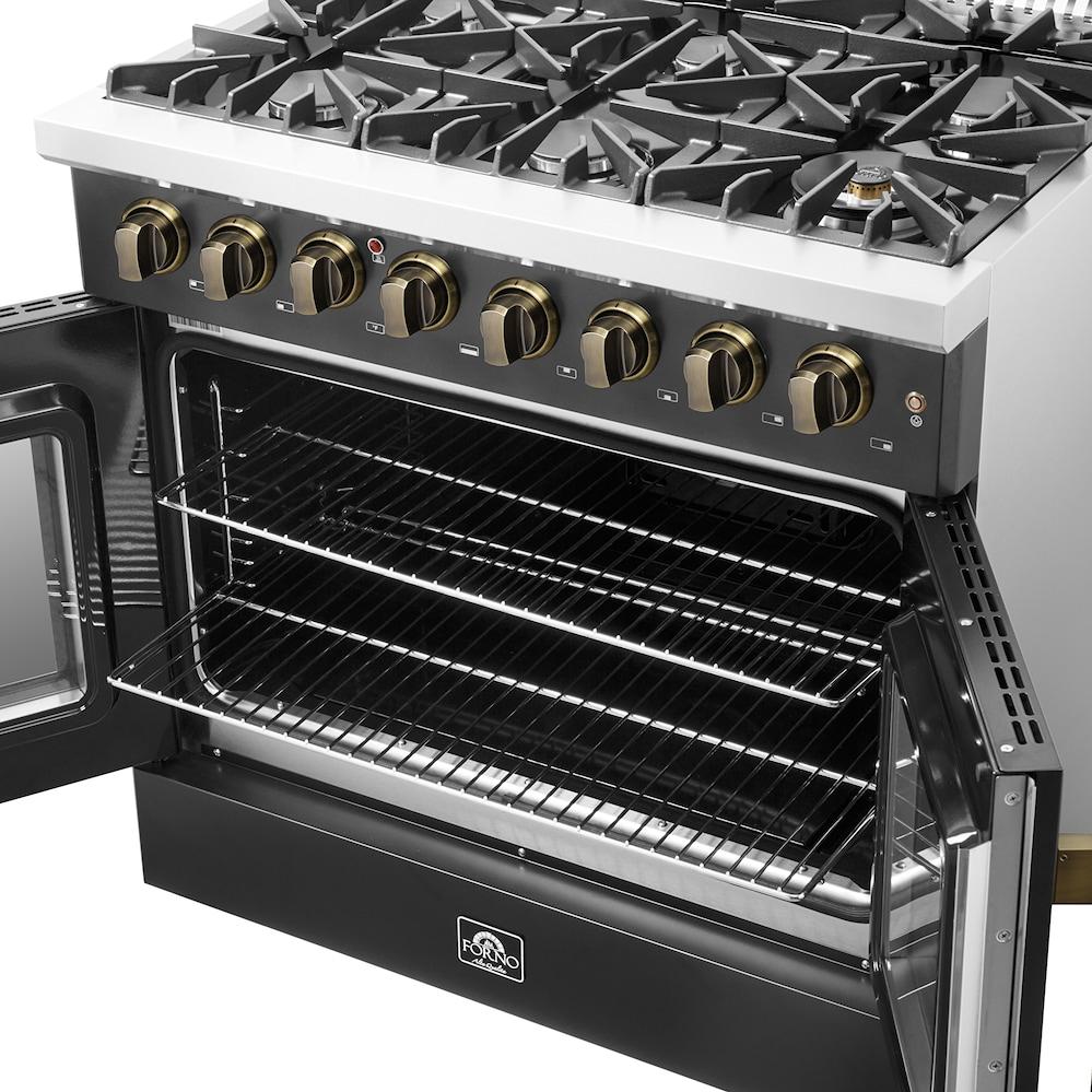 Forno Cuisinière autoportante à bi énergie de 36 pouces avec technologie convection européenne véritable - Image 11