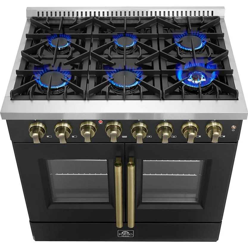 Forno Cuisinière autoportante à bi énergie de 36 pouces avec technologie convection européenne véritable - Image 3