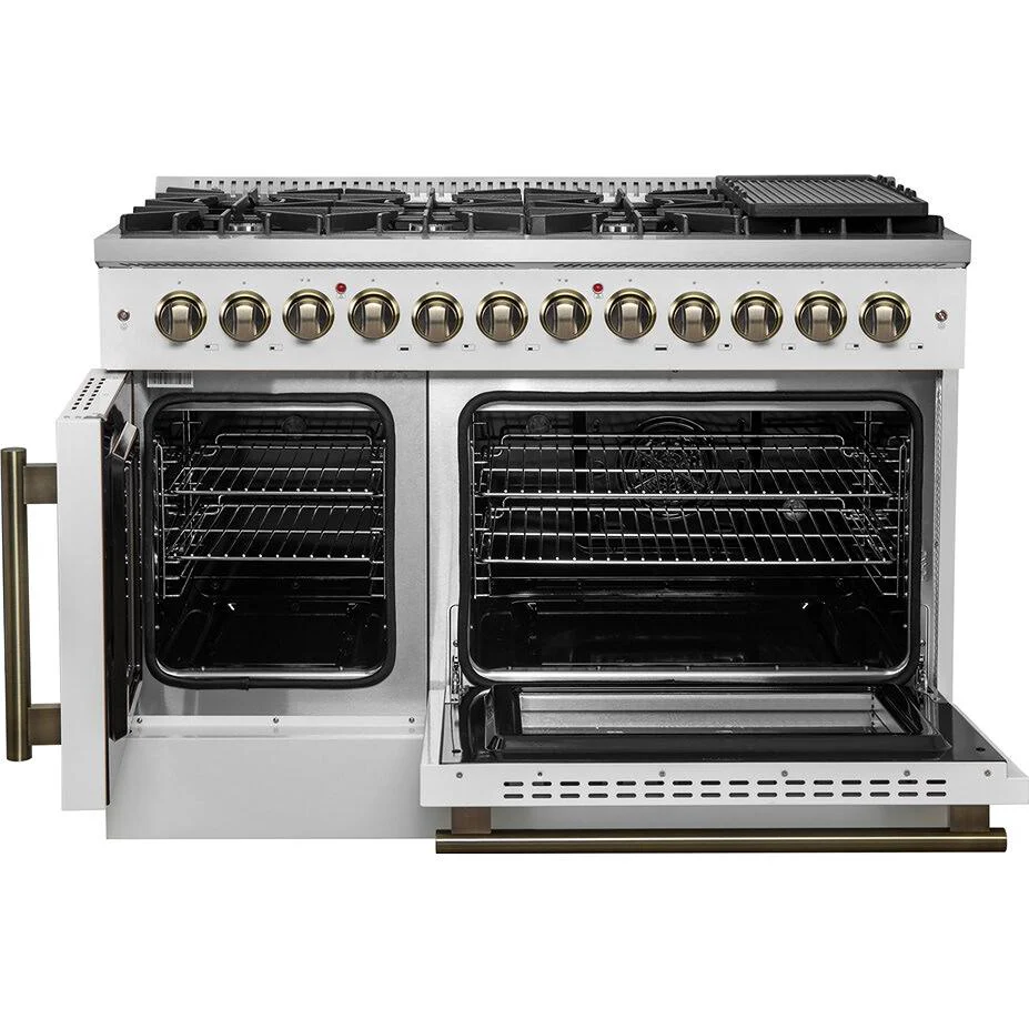 Forno Cuisinière autoportante bi énergie de 48 pouces avec technologie convection européenne véritable - Image 14