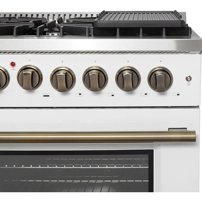 Forno Cuisinière autoportante bi énergie de 48 pouces avec technologie convection européenne véritable - Image 16