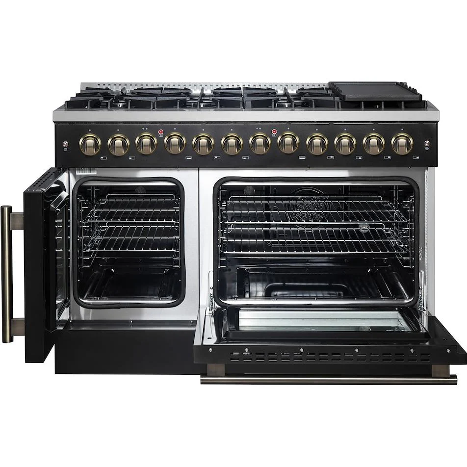 Forno Cuisinière autoportante bi énergie de 48 pouces avec technologie convection européenne véritable - Image 2