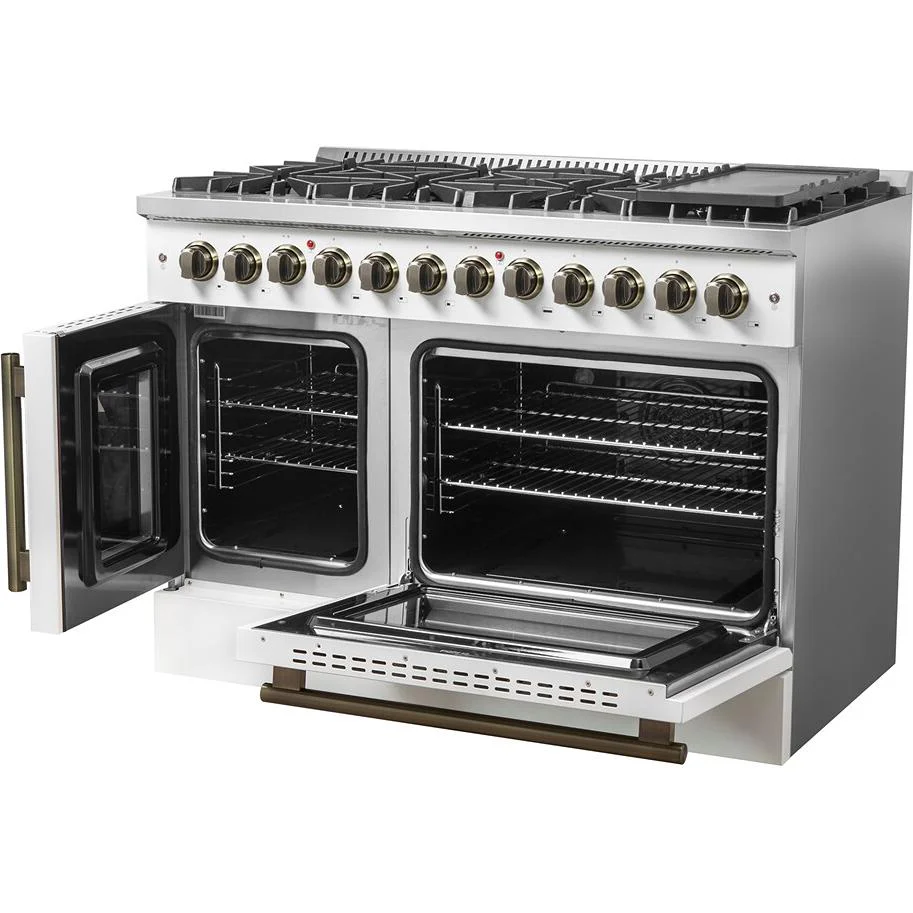 Forno Cuisinière autoportante bi énergie de 48 pouces avec technologie convection européenne véritable - Image 21