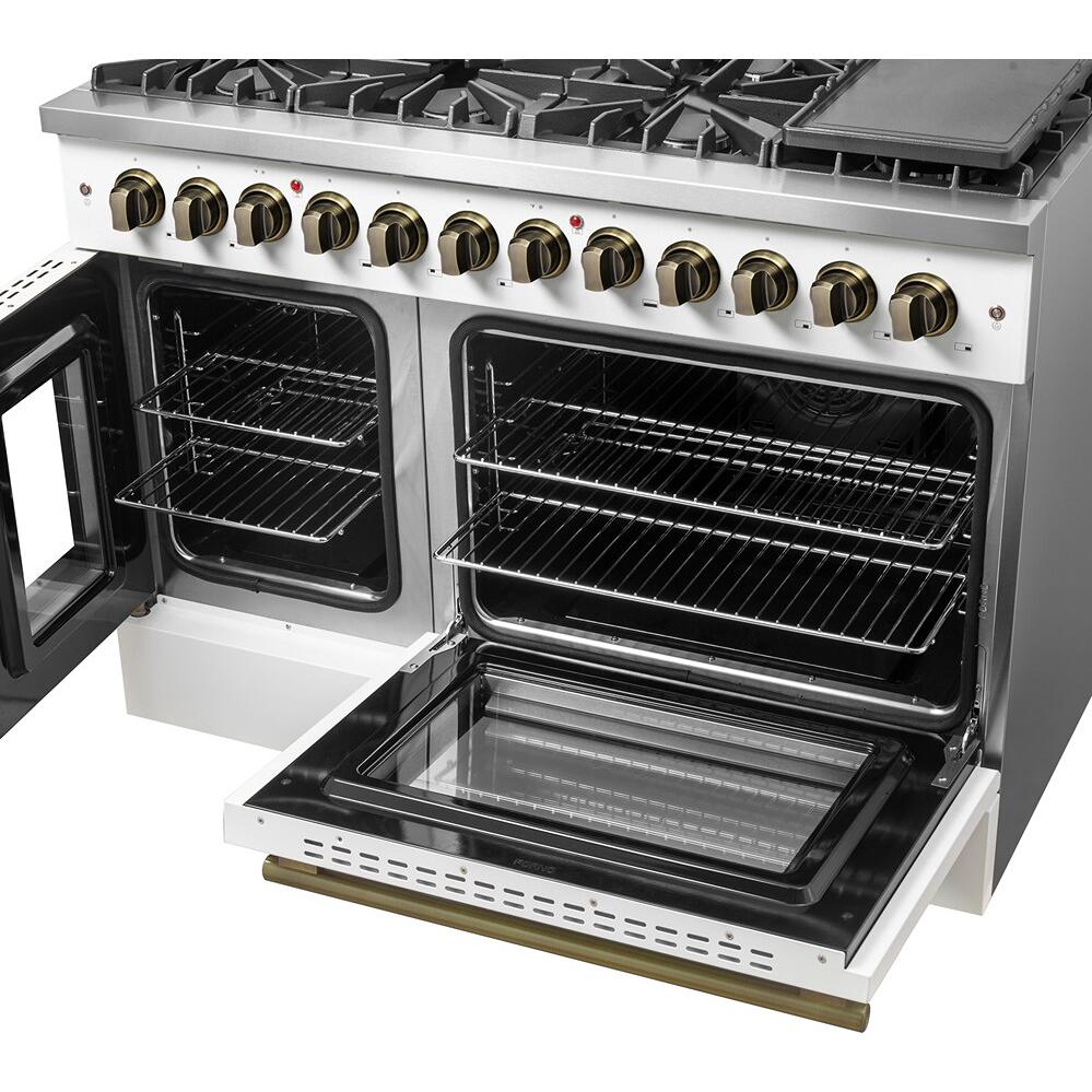 Forno Cuisinière autoportante bi énergie de 48 pouces avec technologie convection européenne véritable - Image 22
