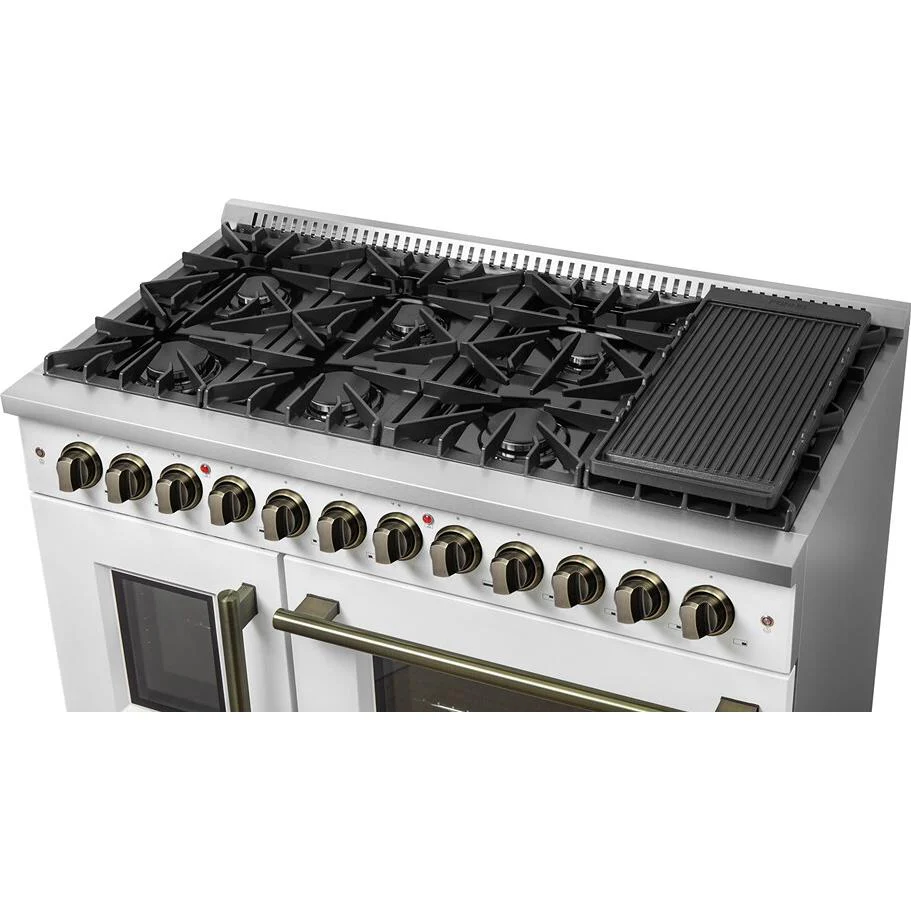 Forno Cuisinière autoportante bi énergie de 48 pouces avec technologie convection européenne véritable - Image 23