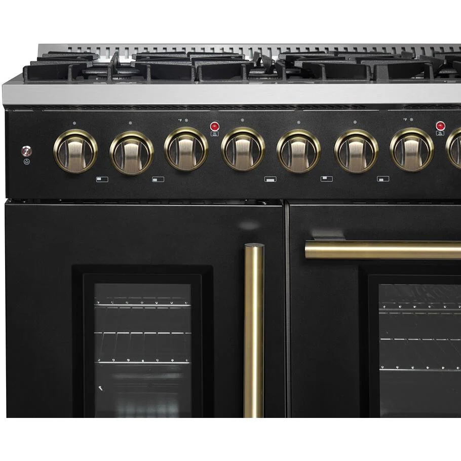 Forno Cuisinière autoportante bi énergie de 48 pouces avec technologie convection européenne véritable - Image 3