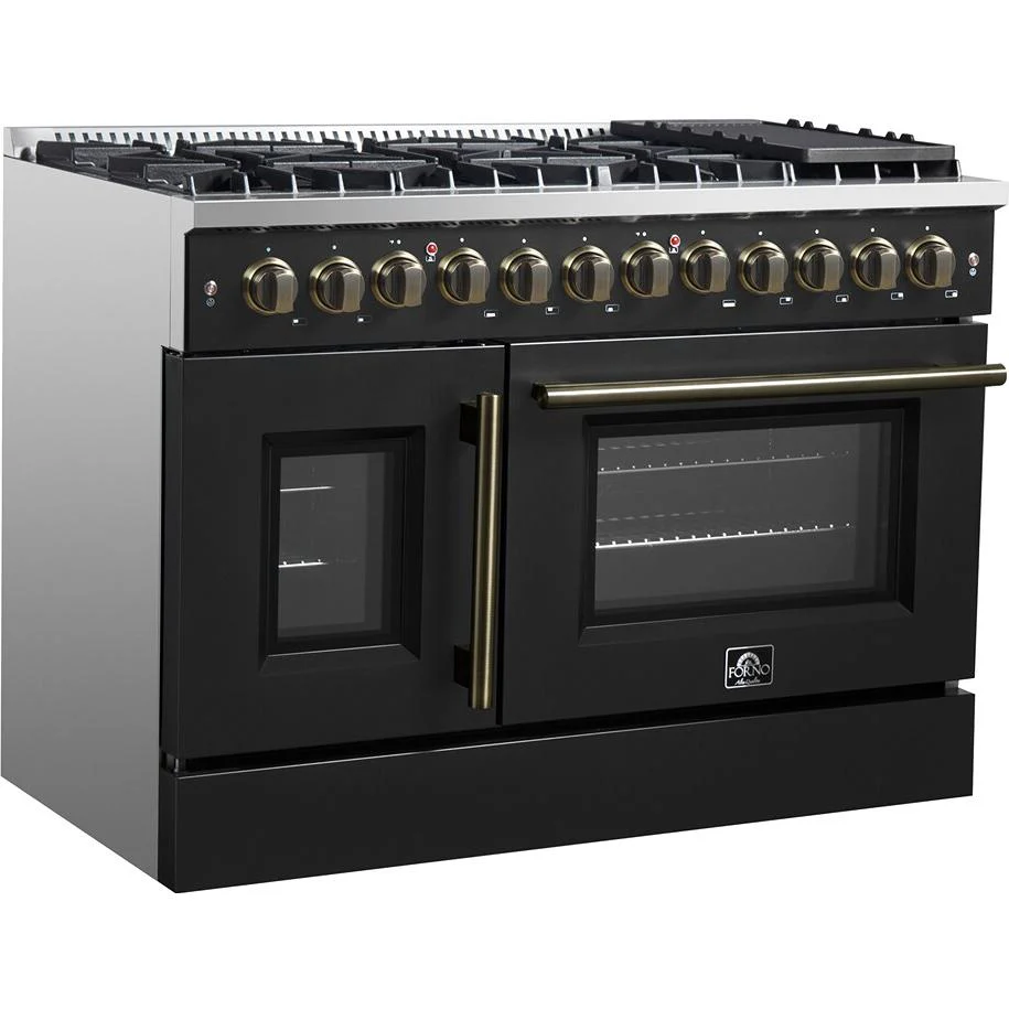 Forno Cuisinière autoportante bi énergie de 48 pouces avec technologie convection européenne véritable - Image 5