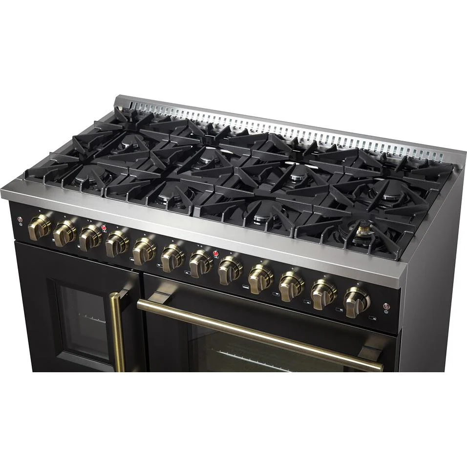 Forno Cuisinière autoportante bi énergie de 48 pouces avec technologie convection européenne véritable - Image 8