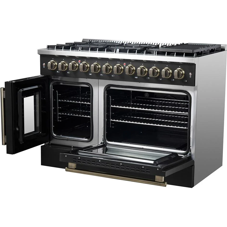Forno Cuisinière autoportante bi énergie de 48 pouces avec technologie convection européenne véritable - Image 9