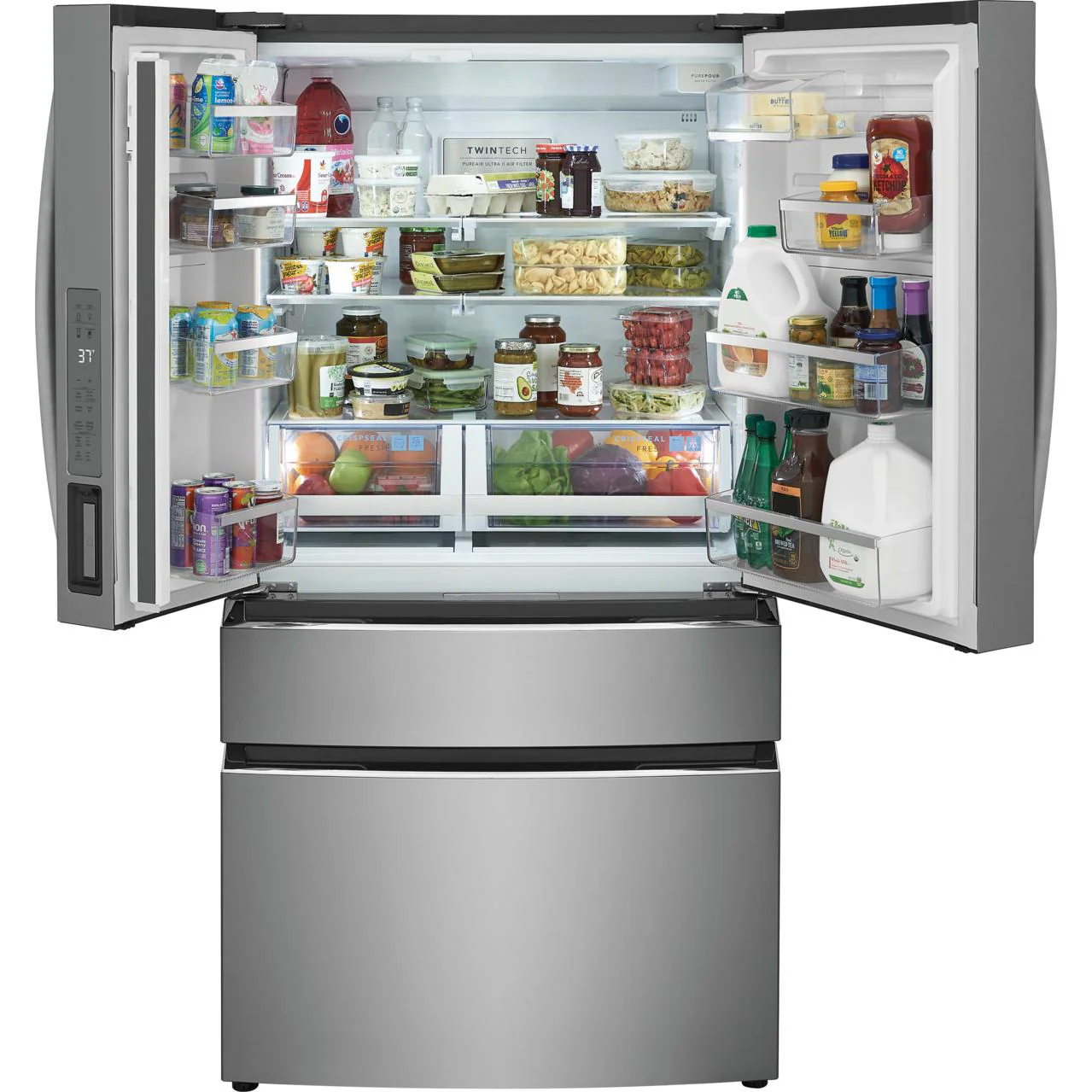 Frigidaire Gallery Réfrigérateur à profondeur de comptoir, quatre portes avec porte à deux battants de 36 pouces, 22,1 pi. cu. avec machine à glaçons interne GRMG2272CF - Image 3