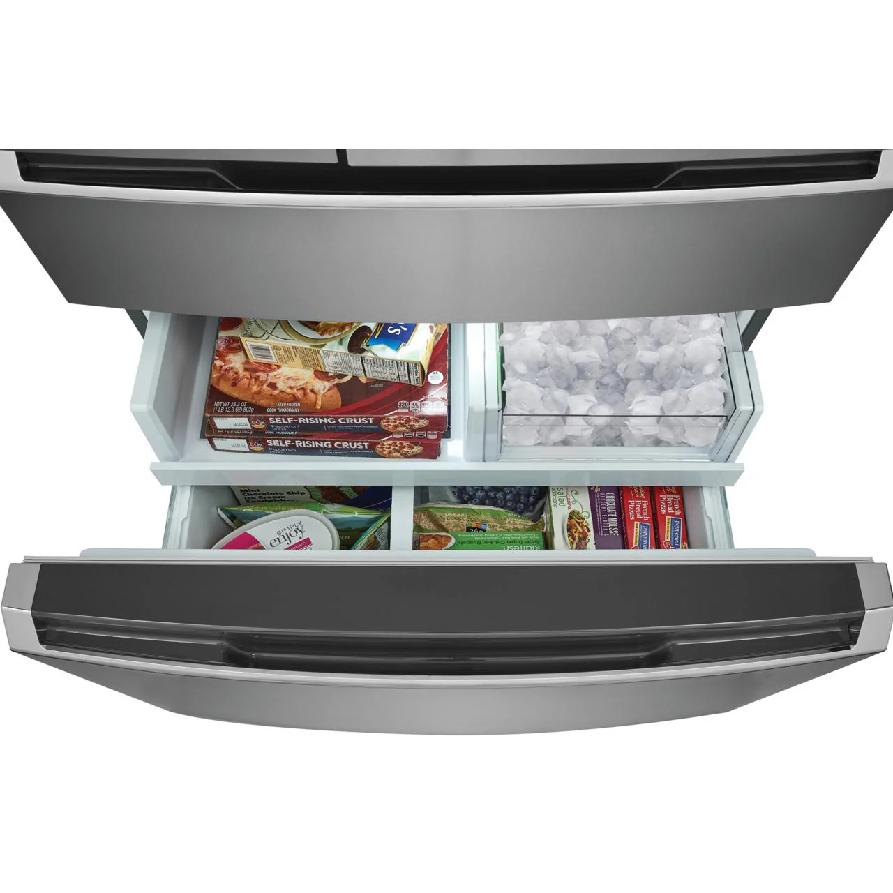 Frigidaire Gallery Réfrigérateur à profondeur de comptoir, quatre portes avec porte à deux battants de 36 pouces, 22,1 pi. cu. avec machine à glaçons interne GRMG2272CF - Image 4