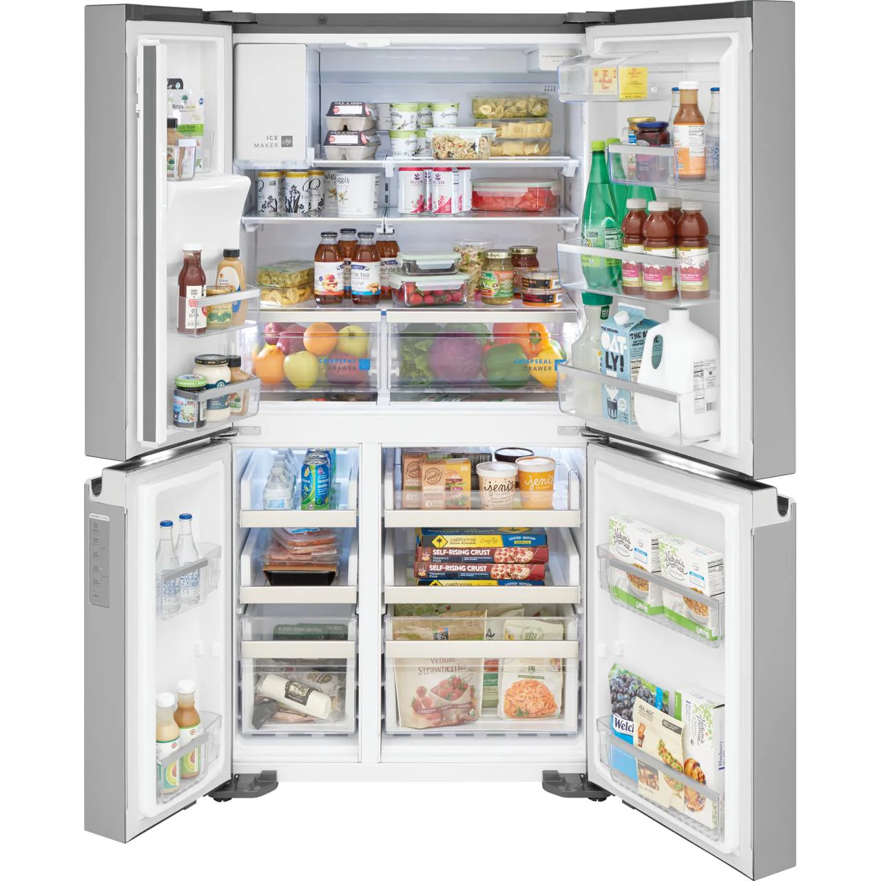 Frigidaire Gallery Réfrigérateur quatre portes avec porte à deux battants à profondeur de comptoir de 36 pouces, 21,5 pi. cu. avec machine à glaçons GRQC2255BF - Image 3