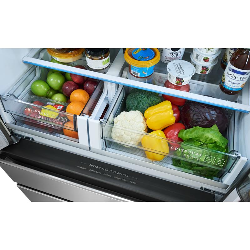 Frigidaire Professional Réfrigérateur quatre portes avec porte à deux battants à profondeur de comptoir de 36 pouces, 21 pi. cu. avec tiroir température Custom-Flex® PRMC2290BF - Image 15