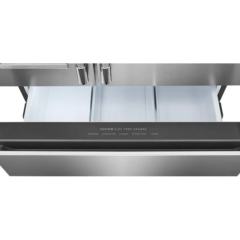 Frigidaire Professional Réfrigérateur quatre portes avec porte à deux battants à profondeur de comptoir de 36 pouces, 21 pi. cu. avec tiroir température Custom-Flex® PRMC2290BF - Image 5