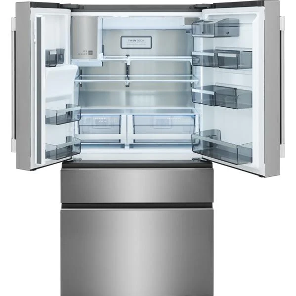 Frigidaire Professional Réfrigérateur quatre portes avec porte à deux battants à profondeur de comptoir de 36 pouces, 21 pi. cu. avec tiroir température Custom-Flex® PRMC2290BF - Image 9
