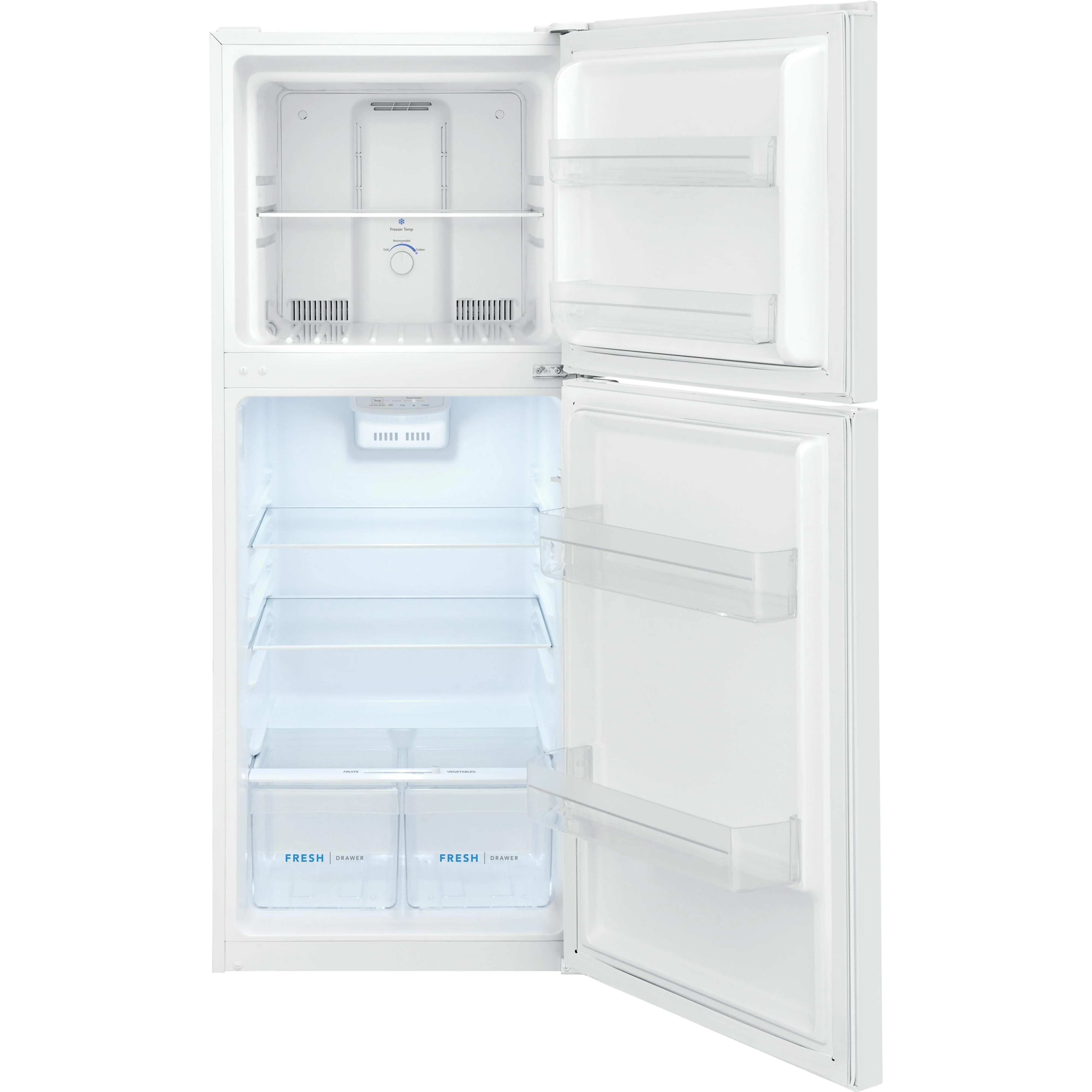 Frigidaire Réfrigérateur à congélateur supérieur de 24 po, 10,1 pi cu FFET1022UW - Image 5