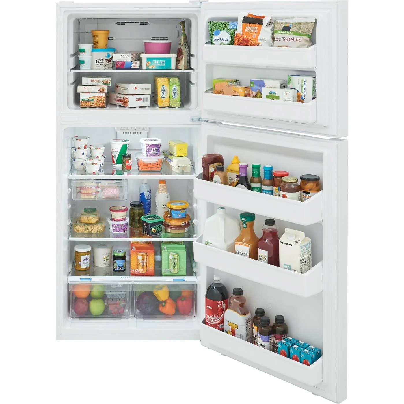 Frigidaire Réfrigérateur autoportant à congélateur supérieur prêt pour le garage de 30 pouces, 18 pi. cu. FRTE1835AW - Image 2