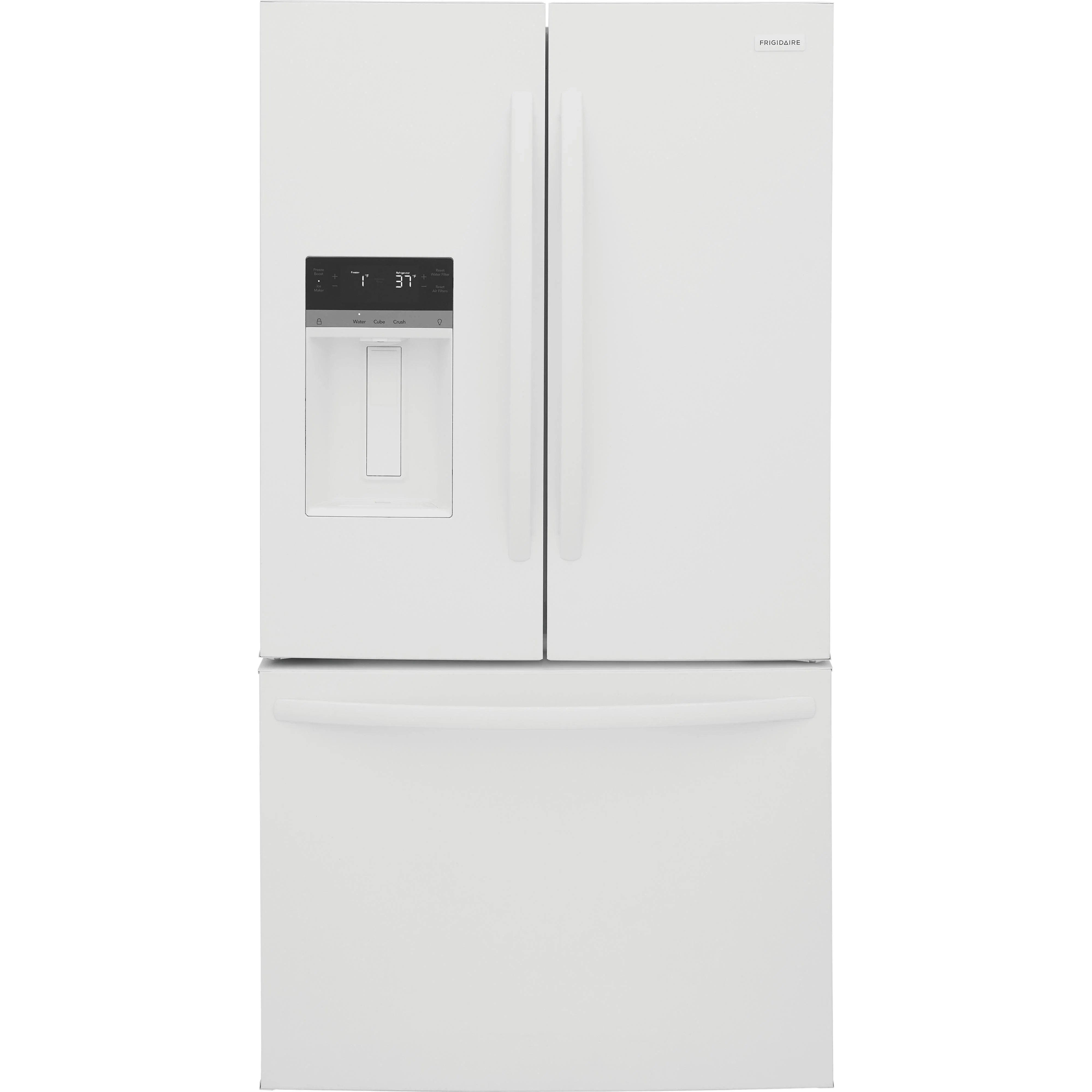 Frigidaire Réfrigérateur trois portes avec porte à deux battants de 36 po, 27.8 pi cu avec distributeur FRFS2823AW