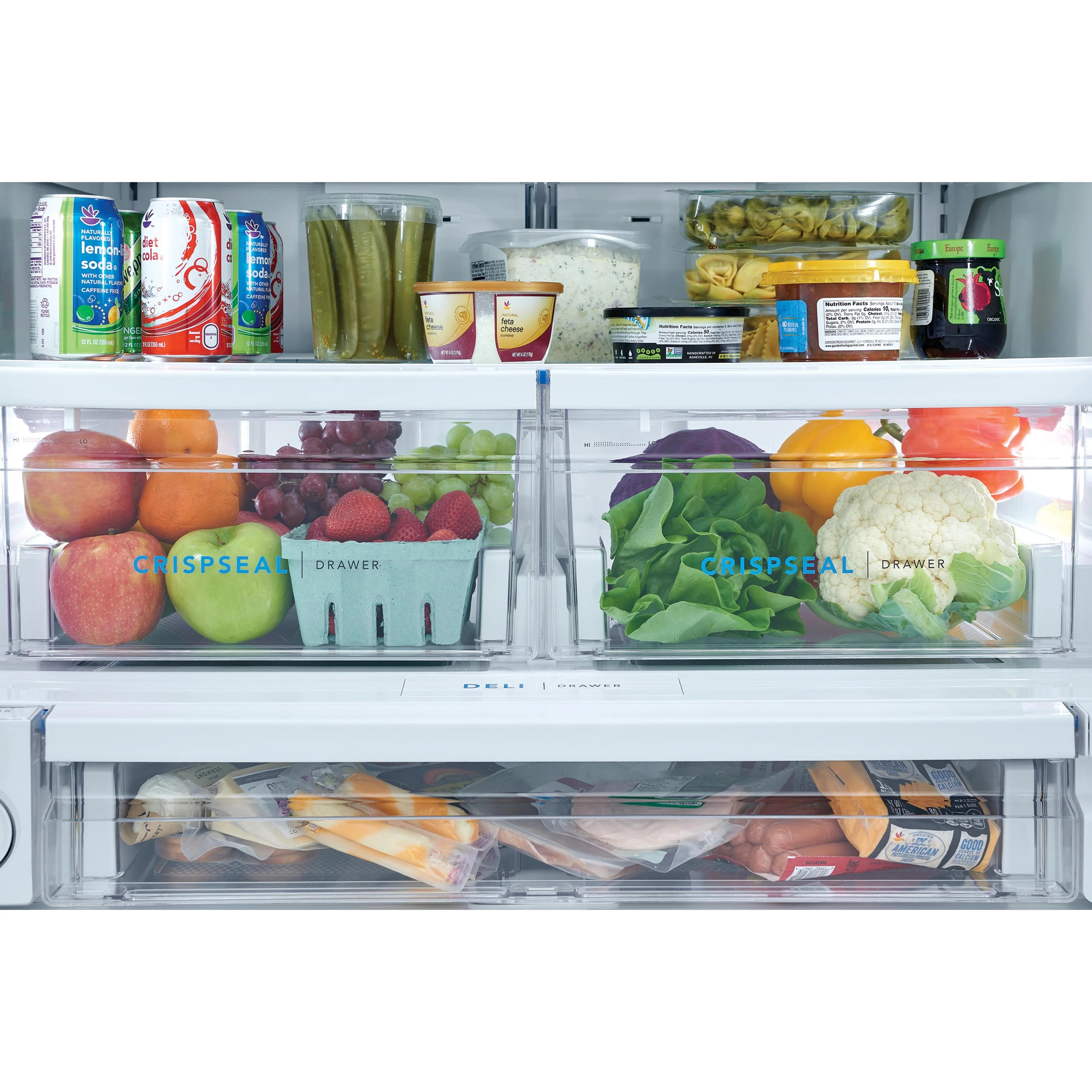 Frigidaire Réfrigérateur trois portes avec porte à deux battants de 36 po, 27.8 pi cu avec distributeur FRFS2823AW - Image 6