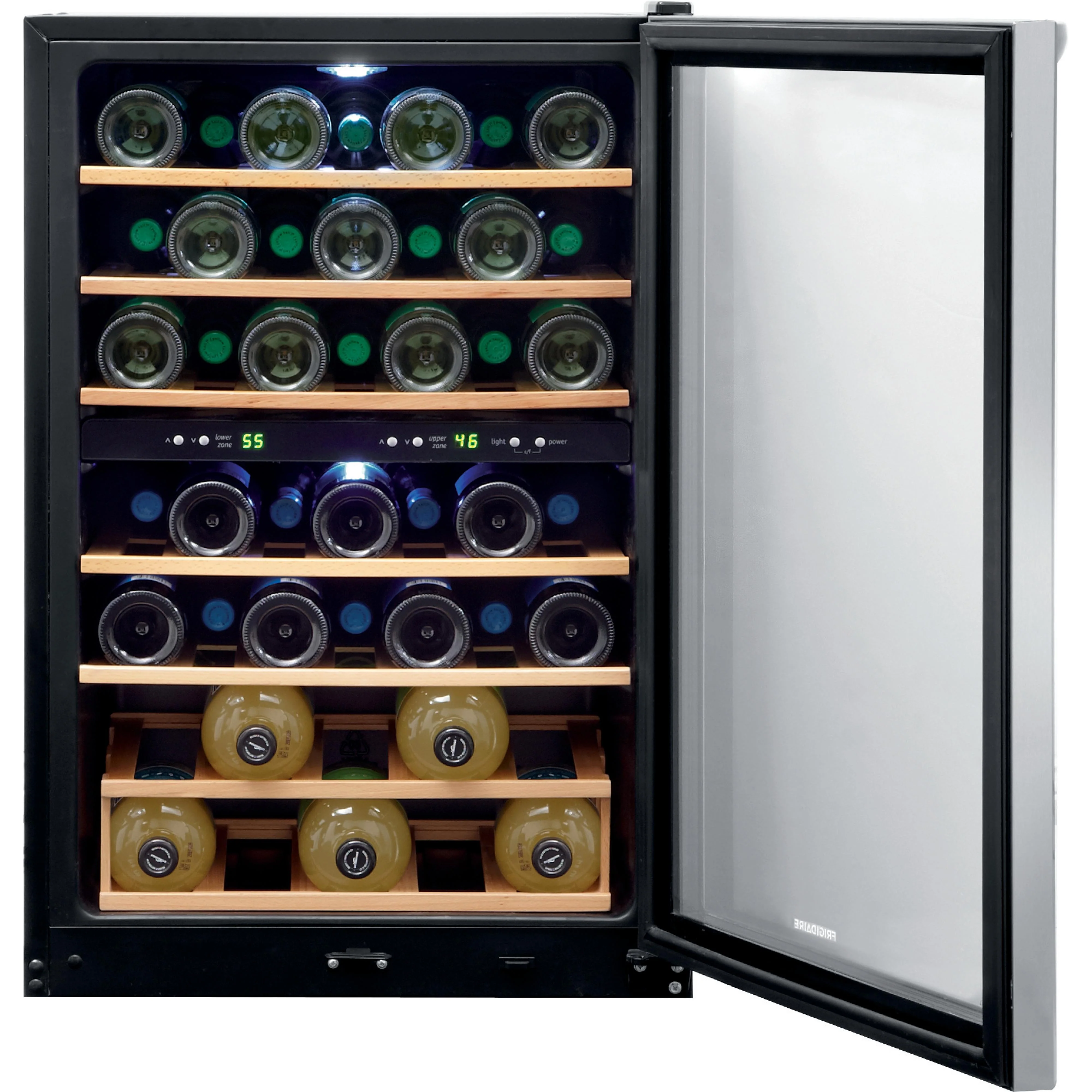 Frigidaire Refroidisseur à vin de 45 bouteilles avec 2 zones de température FRWW4543AS - Image 4