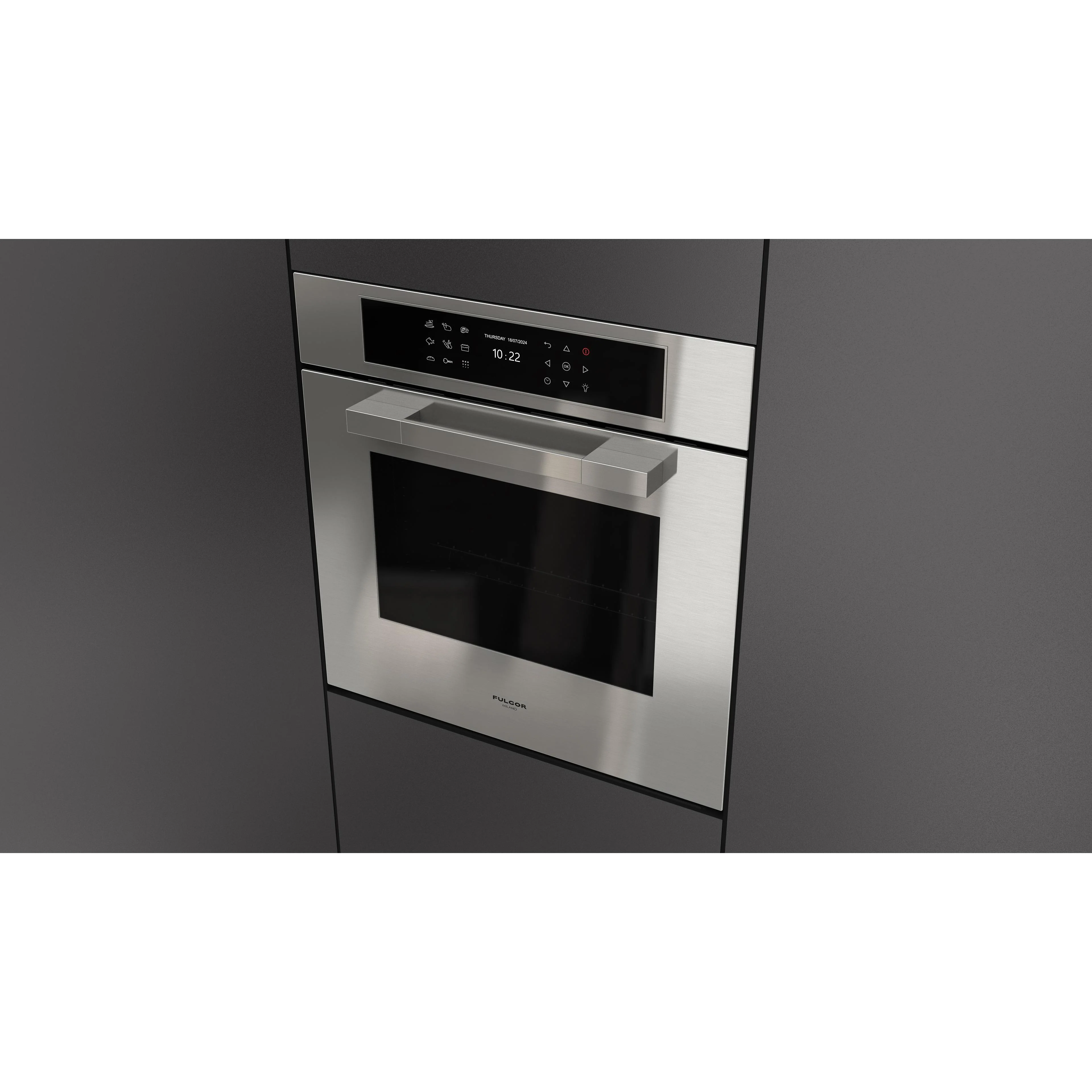 Fulgor Milano Four mural simple encastré de 24 pouces, 2,36 pi. cu. avec technologie convection véritable F7MSP24S1 - Image 3