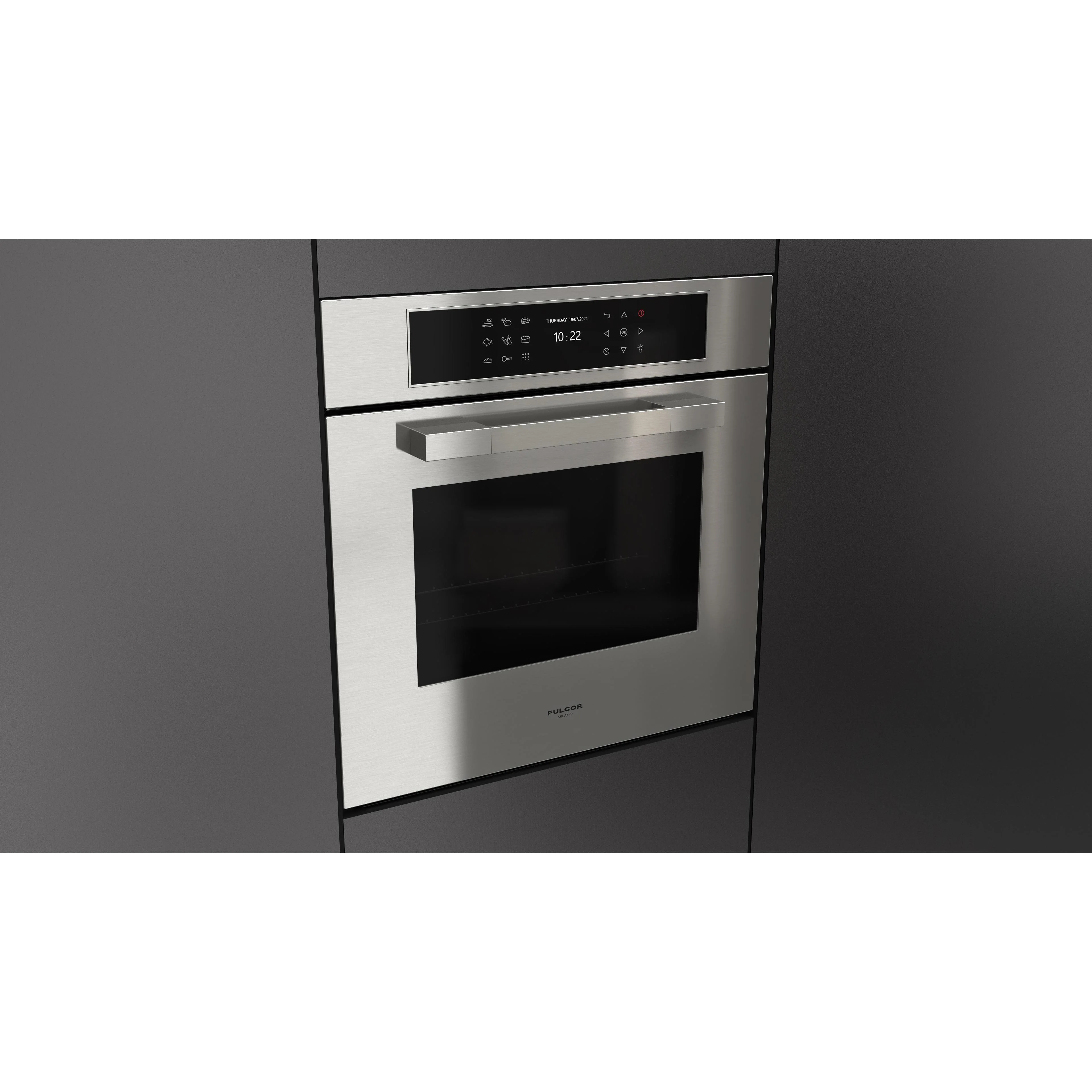 Fulgor Milano Four mural simple encastré de 24 pouces, 2,36 pi. cu. avec technologie convection véritable F7MSP24S1 - Image 4