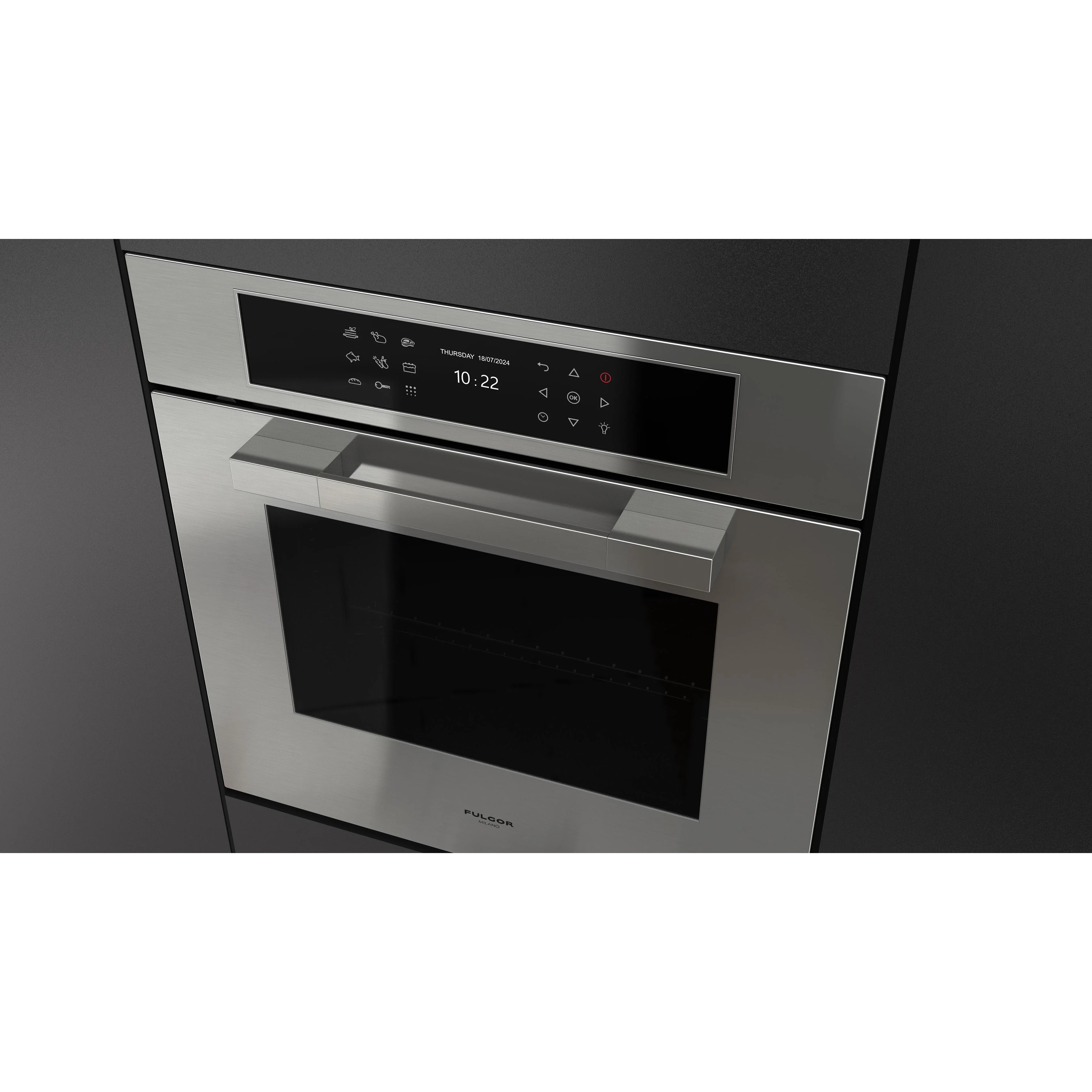 Fulgor Milano Four mural simple encastré de 24 pouces, 2,36 pi. cu. avec technologie convection véritable F7MSP24S1 - Image 5