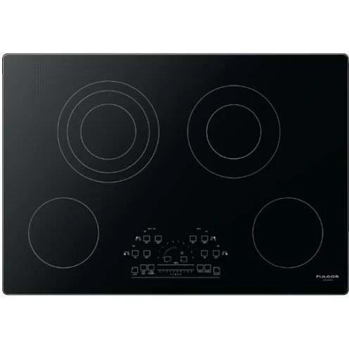 Fulgor Milano Table de cuisson électrique de 30 po avec contrôles tactiles coulissants F6RT30S2