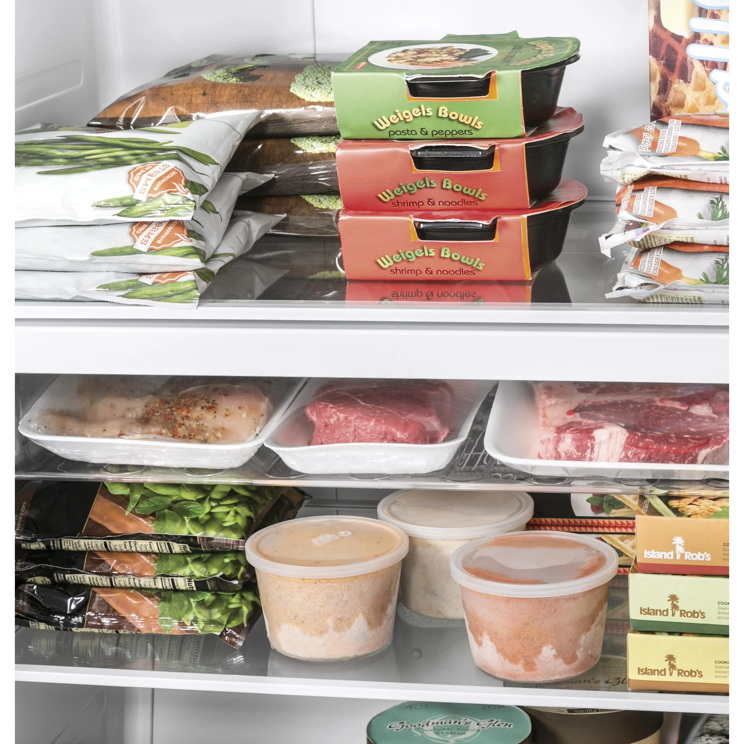 GE Congélateur vertical de 17,3 pi cu avec éclairage DEL FUF17DLRWW - Image 7