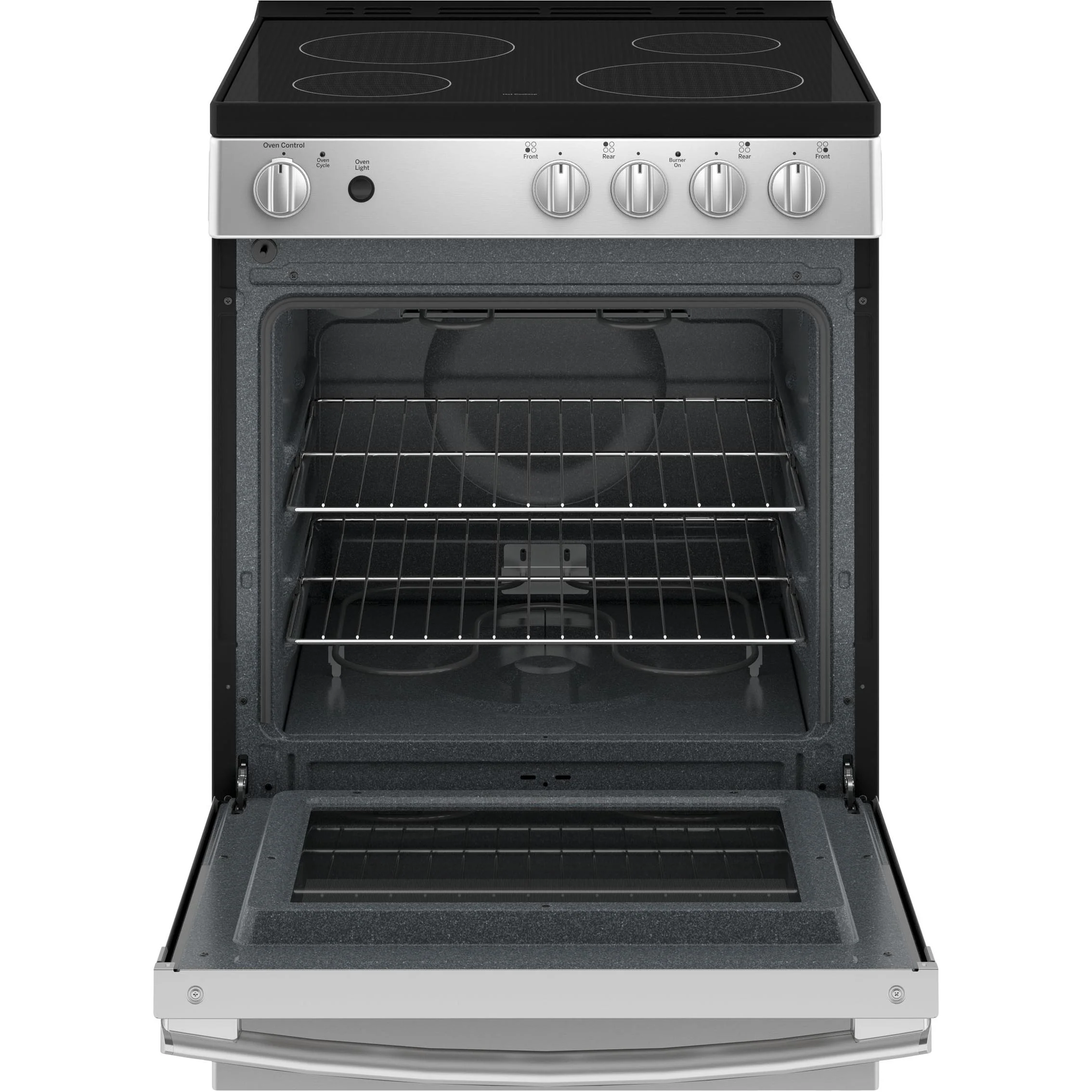 GE Cuisinière amovible électrique de 24 po avec dosseret détachable JCAS640RMSS - Image 4