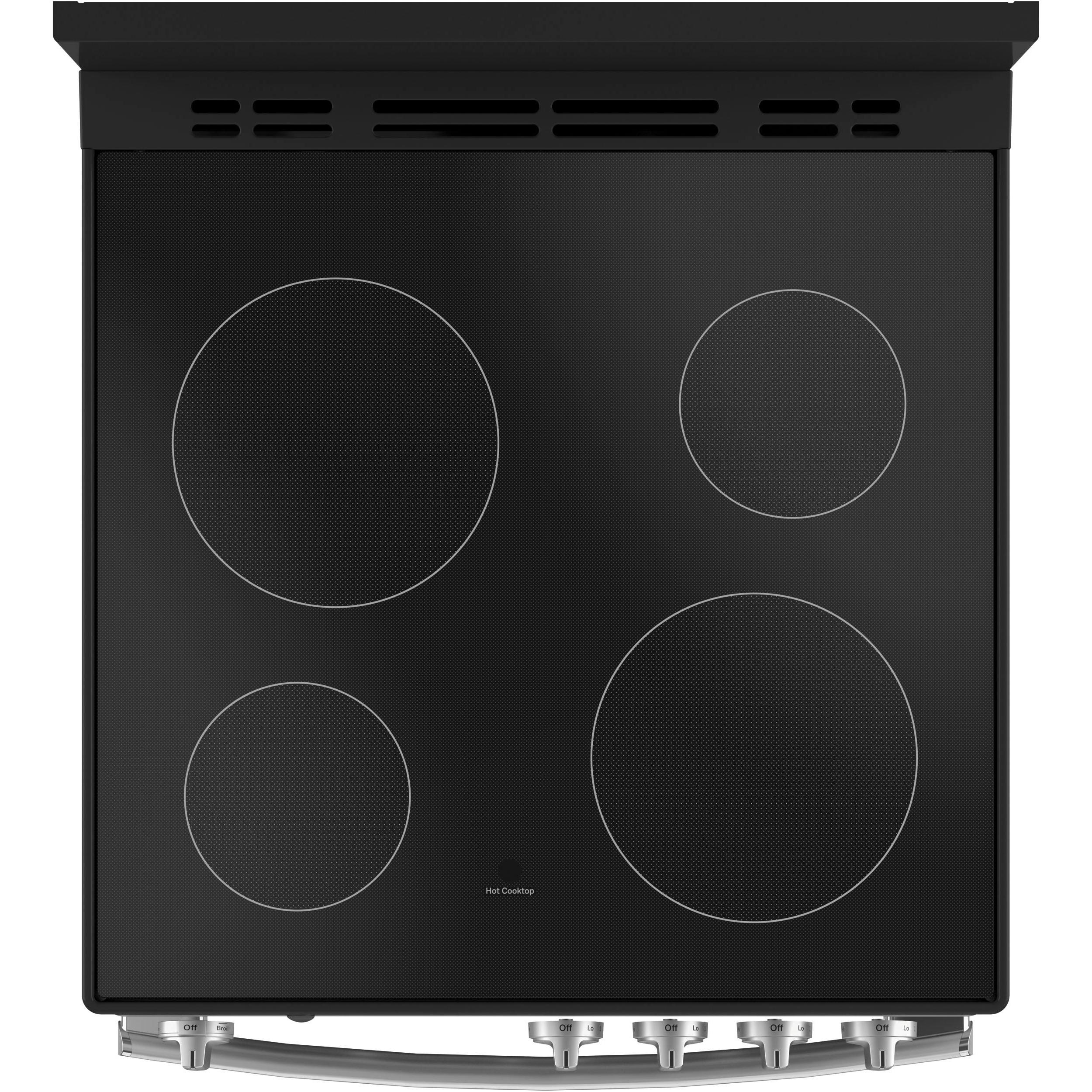 GE Cuisinière amovible électrique de 24 po avec dosseret détachable JCAS640RMSS - Image 5