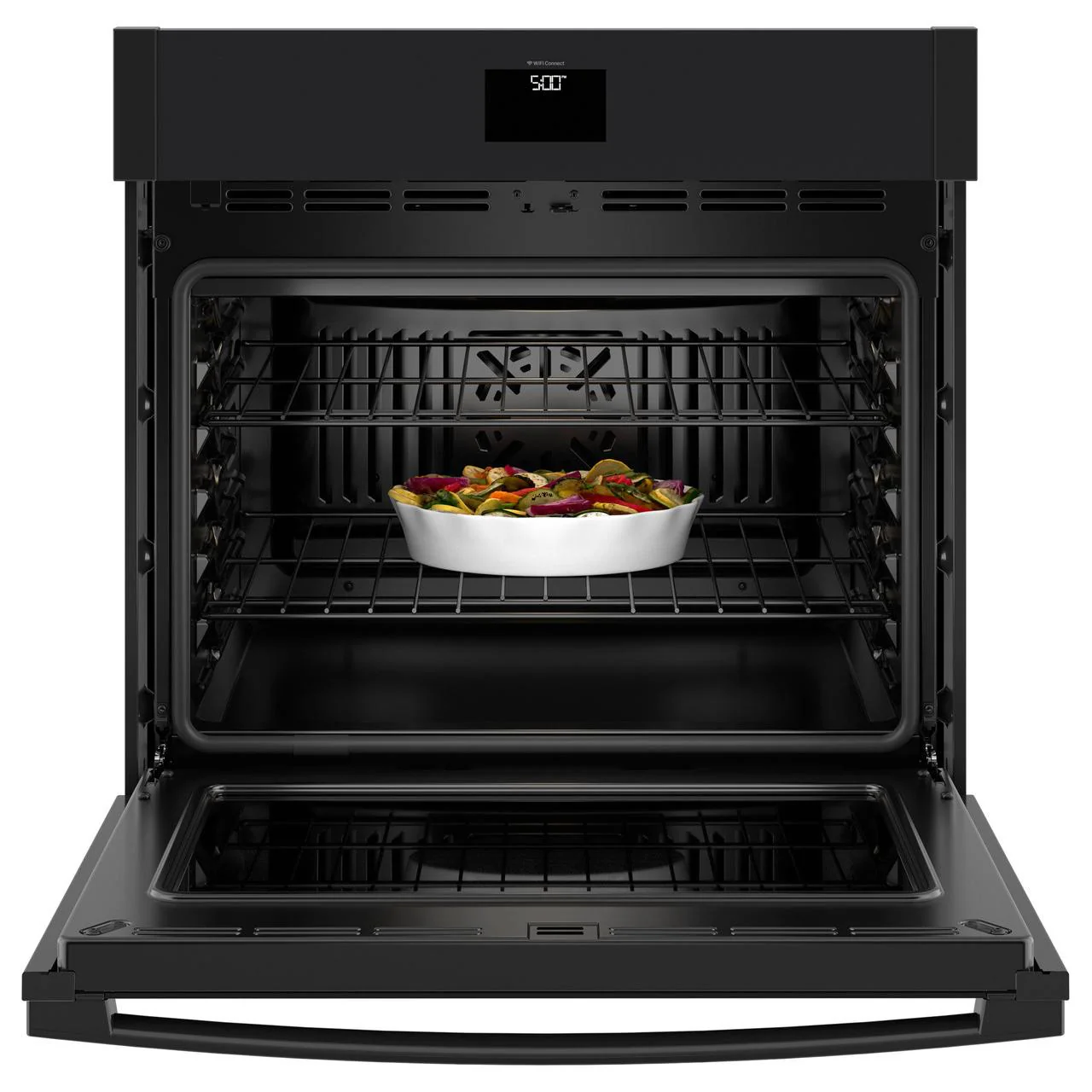 GE Four mural encastré simple de 30 pouces, 5,0 pi. cu. avec convection véritable européenne JTS5000DVBB - Image 2