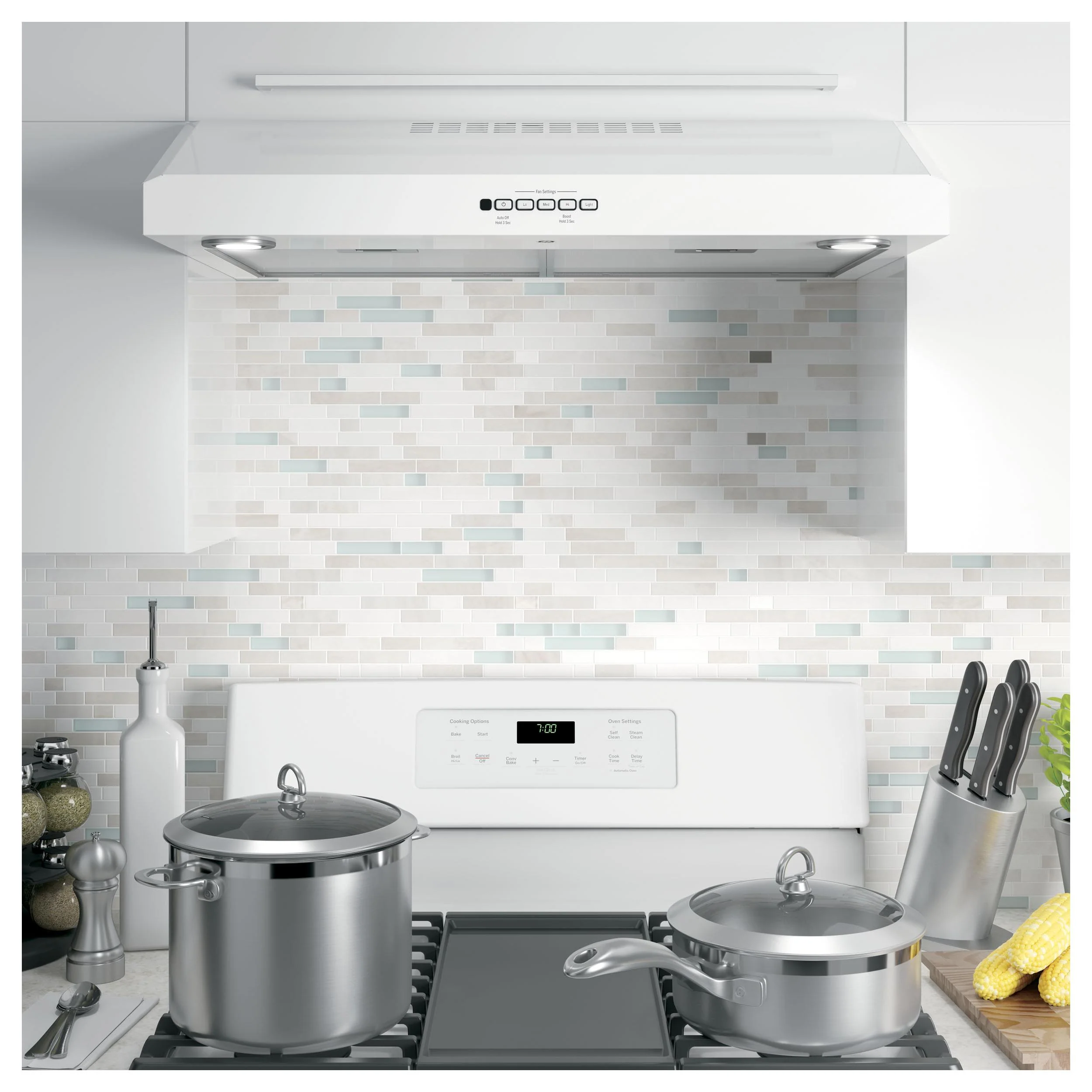 GE Hotte de cuisinère sous le cabinet de 30 po avec 4 vitesses JVX5300DJWWC - Image 5