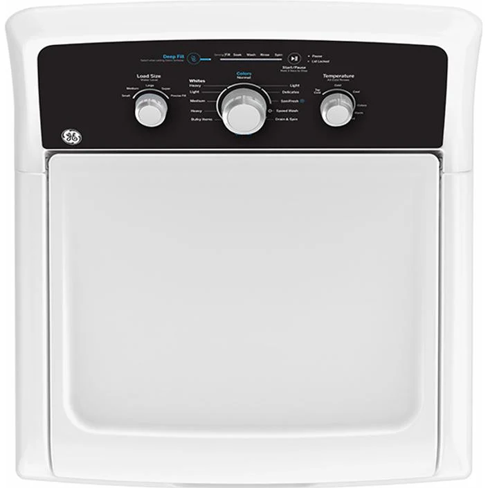 GE Laveuse à chargement vertical de 4,4 pi. cu. avec agitateur GTW334BMRWS - Image 4