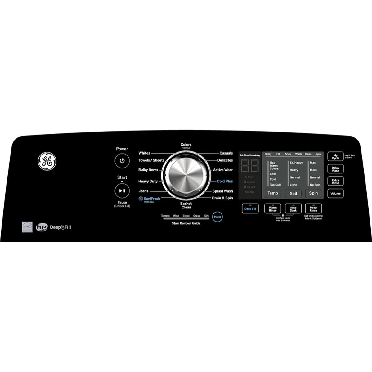 GE Laveuse à chargement vertical de 5,3 pi. cu. avec Cold Plus GTW681BMRWS - Image 6