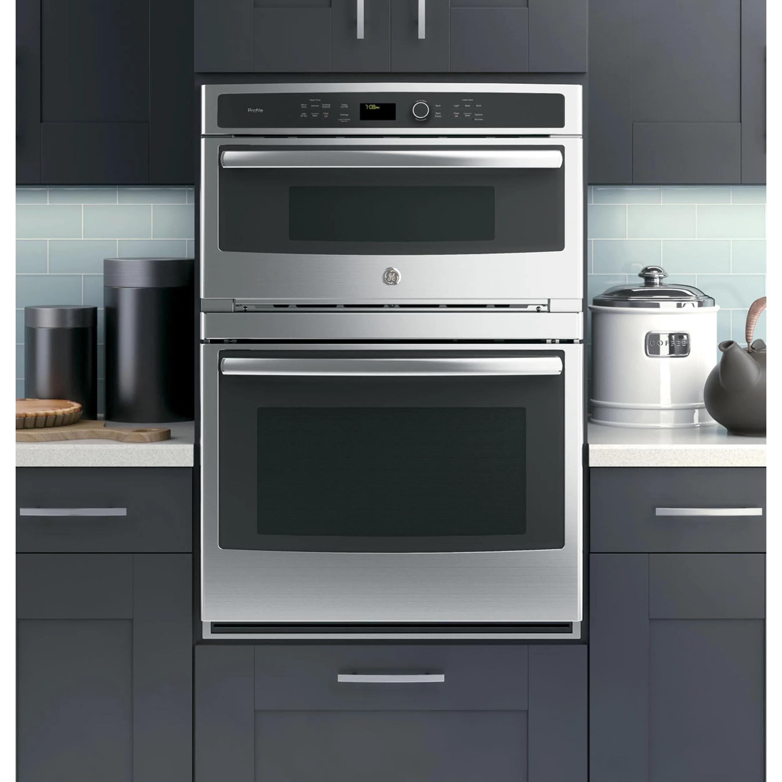 GE Profile Four mural encastré combiné de 30 po, 5 pi cu avec convection PT7800SHSS - Image 10