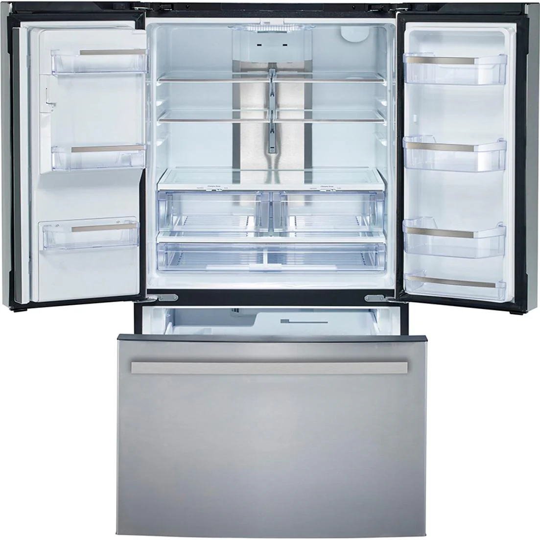 GE Profile Réfrigérateur trois portes avec porte à deux battants de 33 po, 17,5 pi cu avec technologie FrosGuard™ PYE18HYRCFS - Image 3