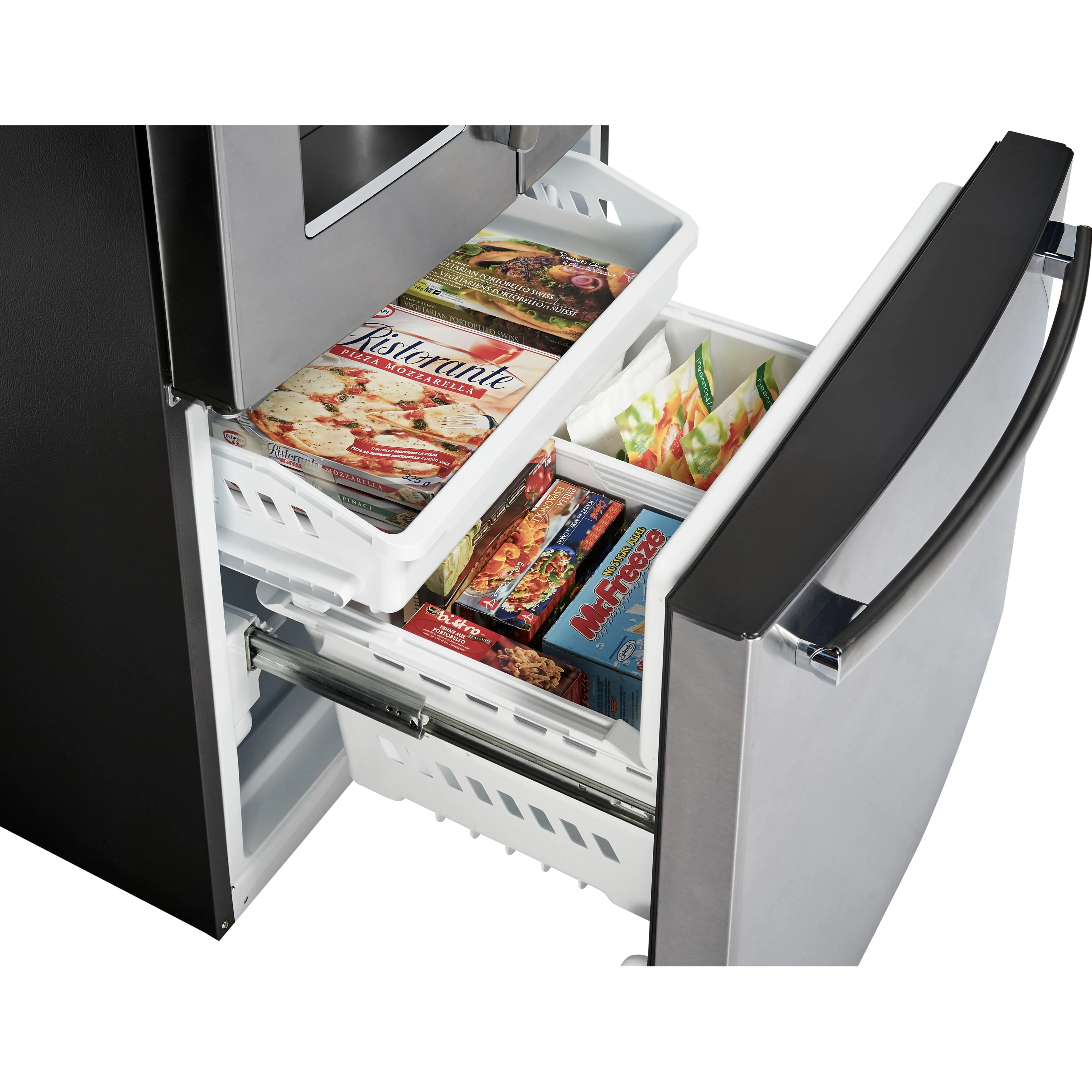 GE Profile Réfrigérateur trois portes avec porte à deux battants de 33 po, 17,5 pi cu avec technologie FrosGuard™ PYE18HYRCFS - Image 7
