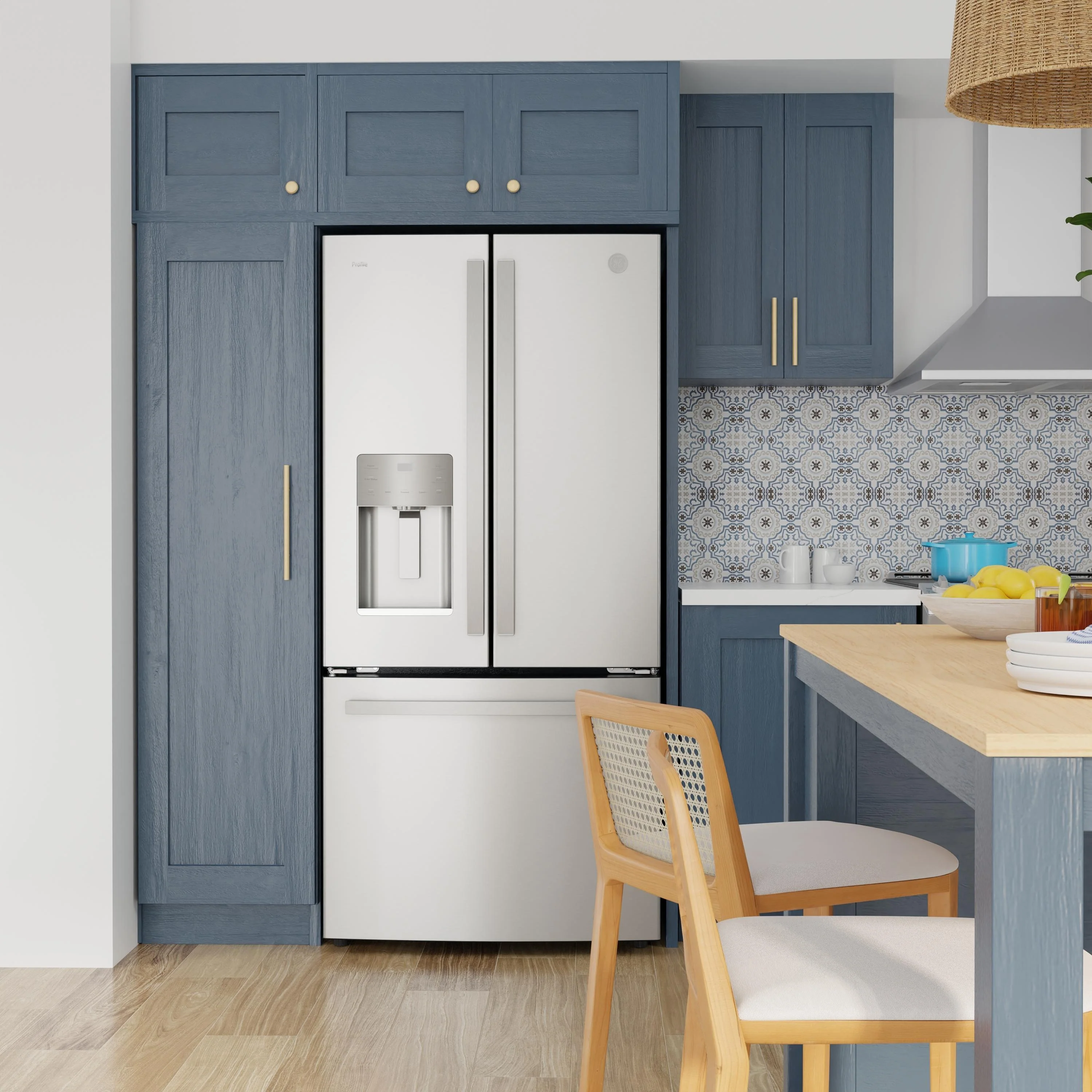 GE Profile Réfrigérateur trois portes avec porte à deux battants de 33 po, 17,5 pi cu avec technologie FrosGuard™ PYE18HYRCFS - Image 9
