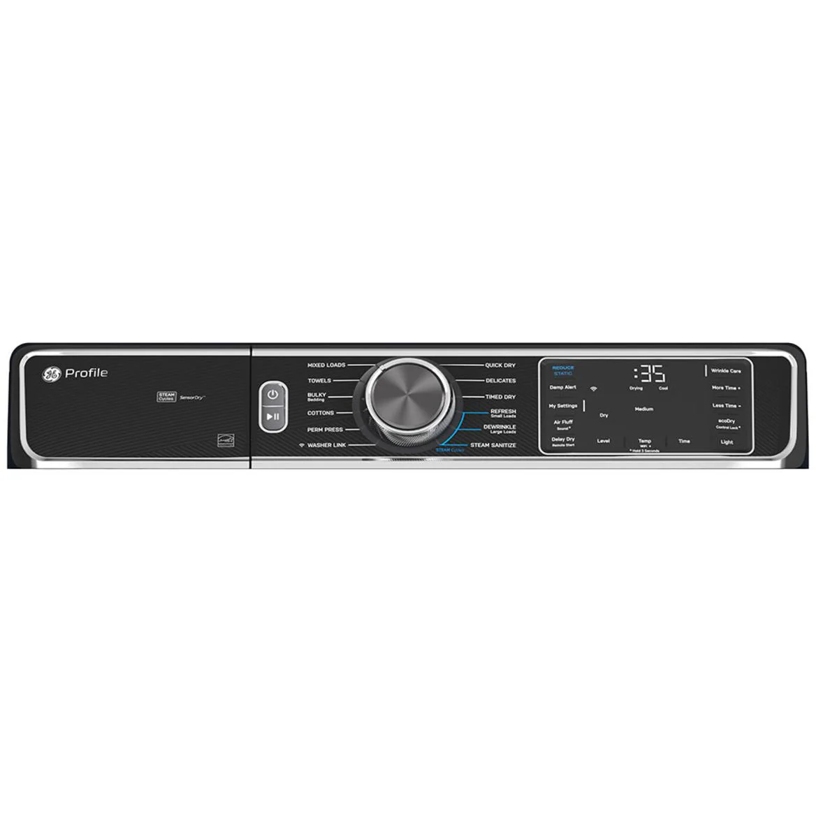GE Profile Sécheuse électrique à chargement frontal de 7,8 pi. cu. avec cycle vapeur et désinfection PFD87ESMVRS - Image 3