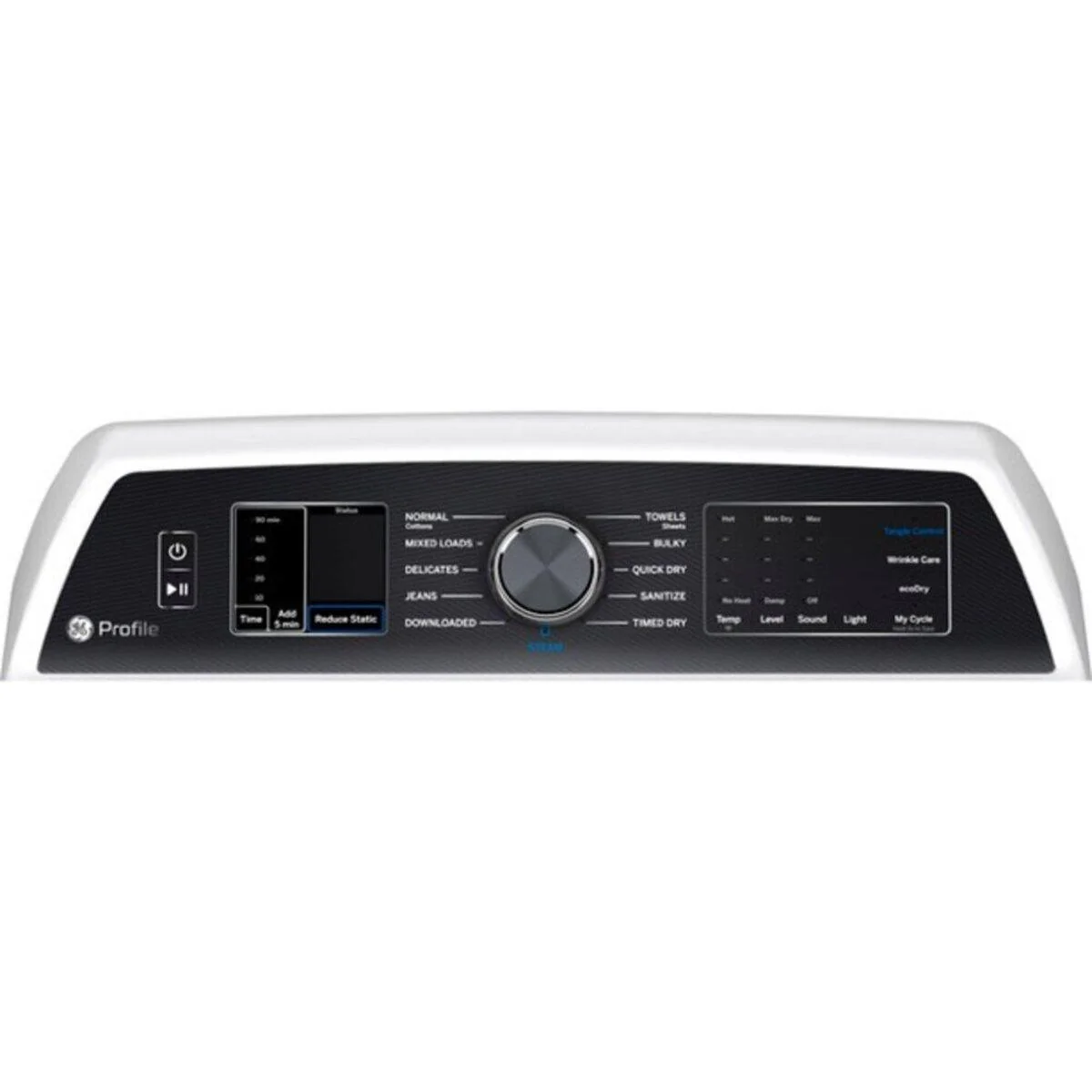 GE Profile Sécheuse électrique de 7,3 pi cu avec programme d'assainissement PTD70EBMTWS - Image 2