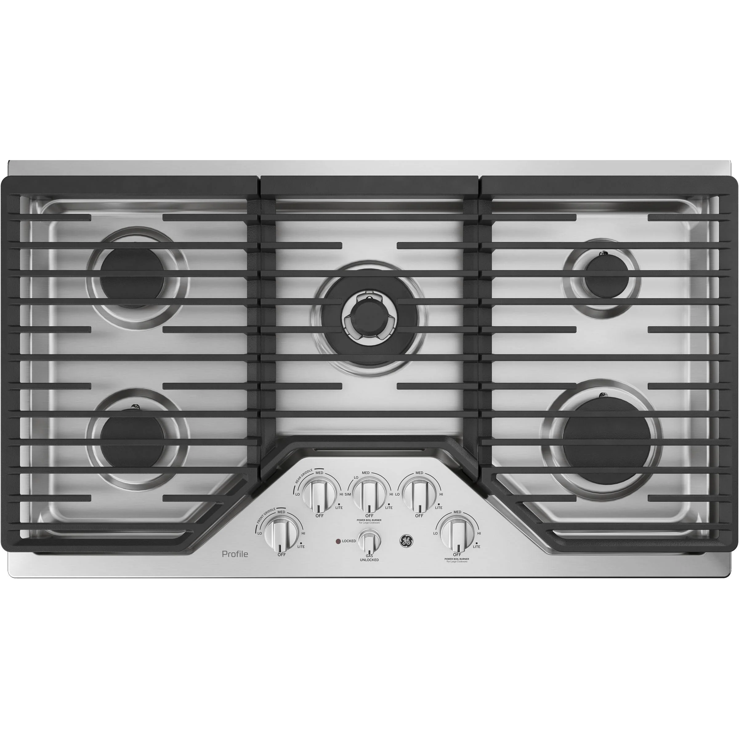 GE Profile Table de cuisson encastrée à gaz de 36 po PGP9036SLSS