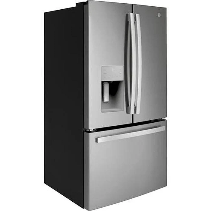 GE Réfrigérateur portes françaises 3-portes amovible de 36 po, 25,6 pi cu avec systÚme Multiflow Air GFE26JYMFS - Image 2
