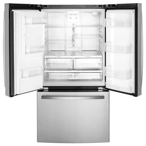 GE Réfrigérateur portes françaises 3-portes amovible de 36 po, 25,6 pi cu avec systÚme Multiflow Air GFE26JYMFS - Image 3