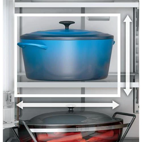 GE Réfrigérateur portes françaises 3-portes amovible de 36 po, 25,6 pi cu avec systÚme Multiflow Air GFE26JYMFS - Image 8