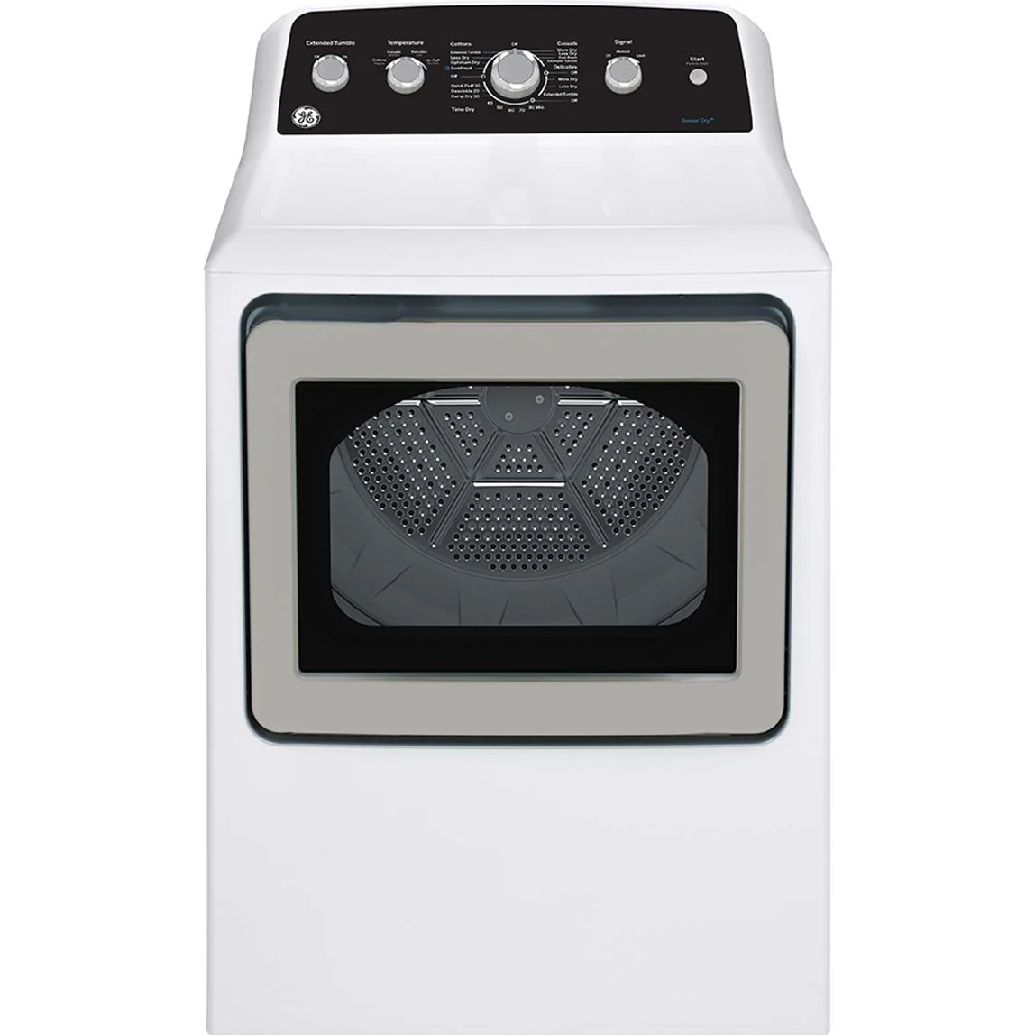 GE Sécheuse à gaz de 7,2 pi. cu. avec cycle SaniFresh GTD49GBMRWS