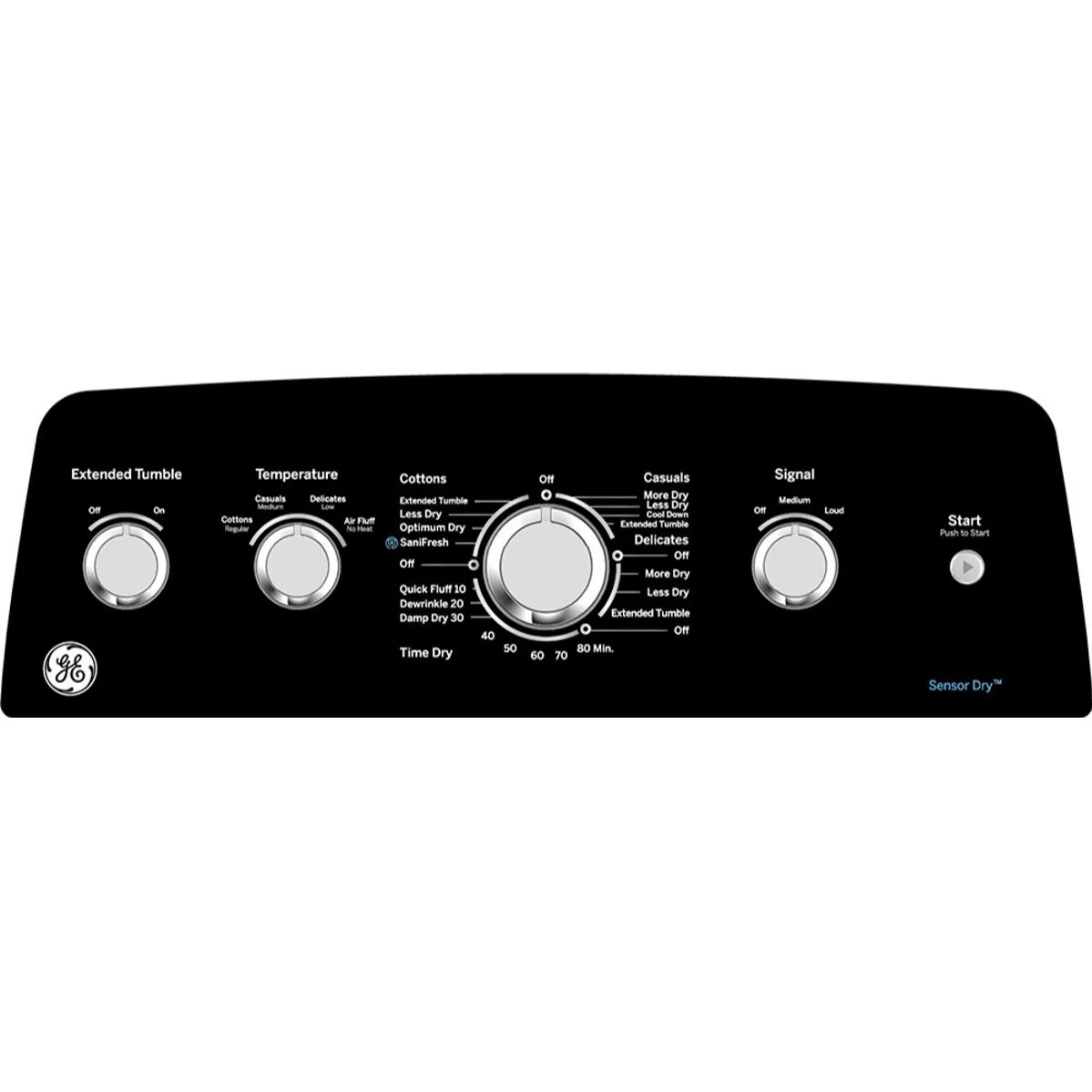 GE Sécheuse à gaz de 7,2 pi. cu. avec cycle SaniFresh GTD49GBMRWS - Image 5