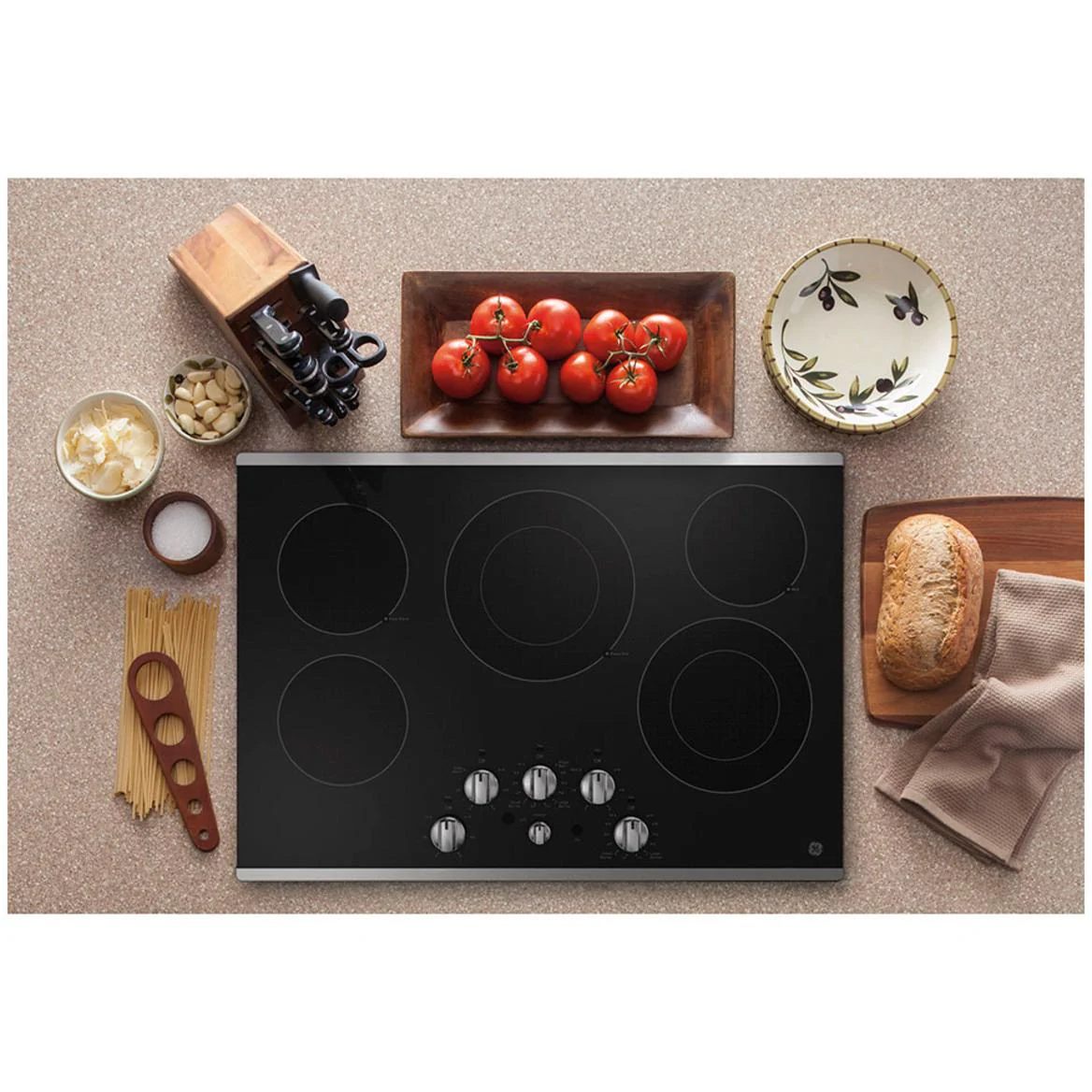 GE Table de cuisson encastrée électrique de 30 pouces JEP5030STSS - Image 5