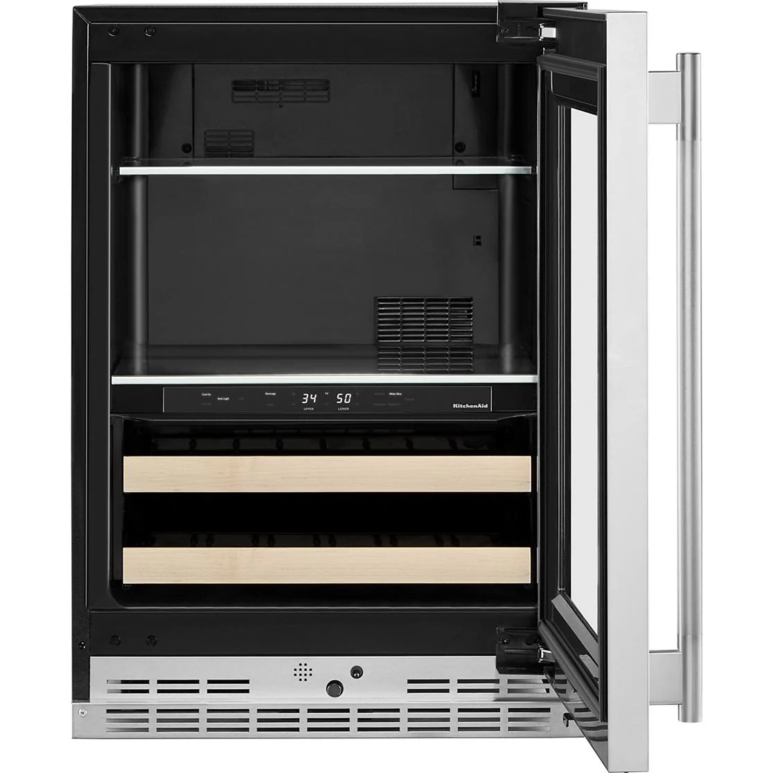 KitchenAid Centre de breuvages sous le comptoir de 4,89 pi. cu. à deux zones KUBR524SPS - Image 8