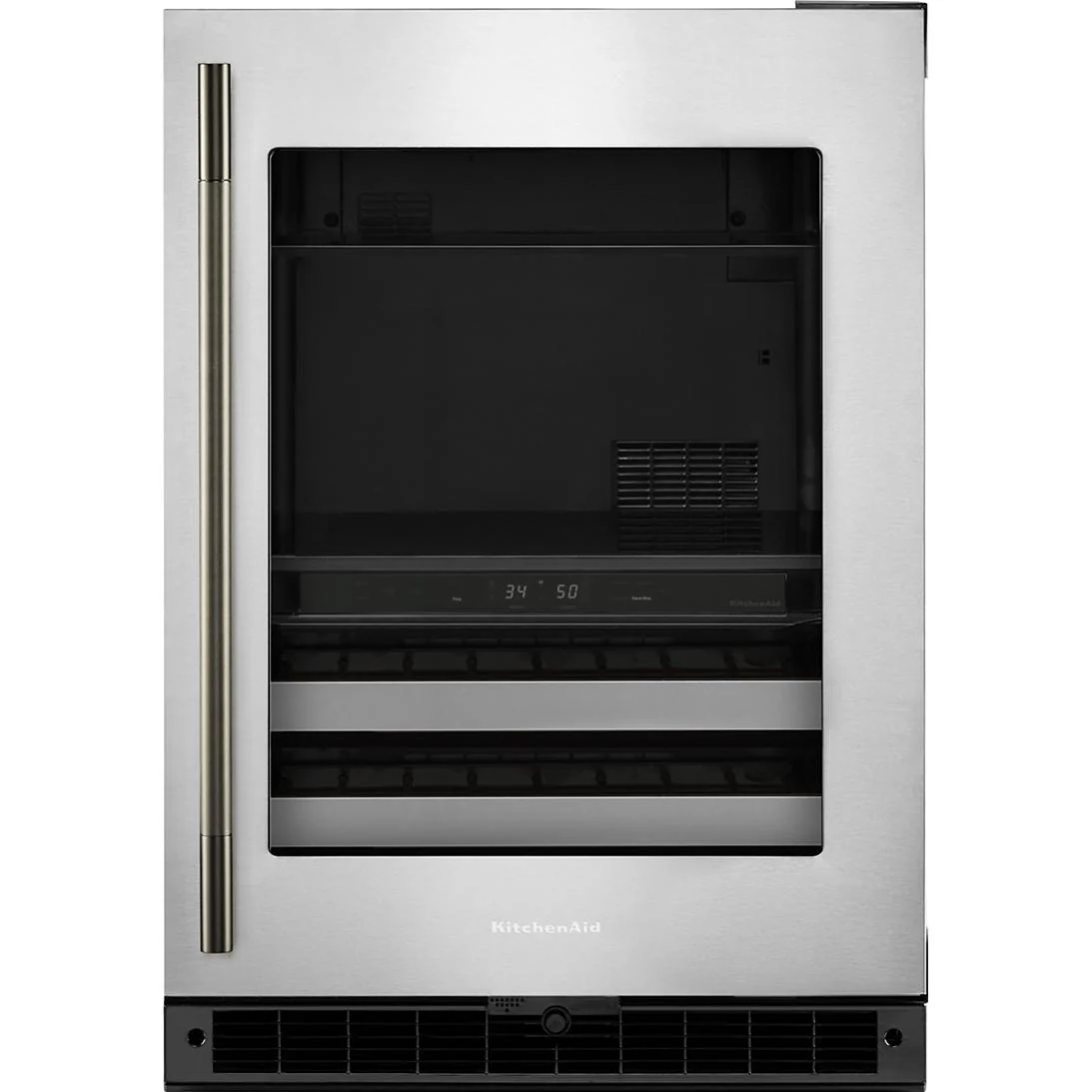 KitchenAid Centre de breuvages sous le comptoir de 4,89 pi. cu. à deux zones KUBR524SSB
