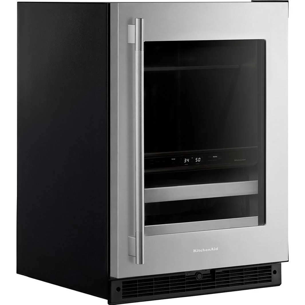 KitchenAid Centre de breuvages sous le comptoir de 4,89 pi. cu. à deux zones KUBR524SSB - Image 3